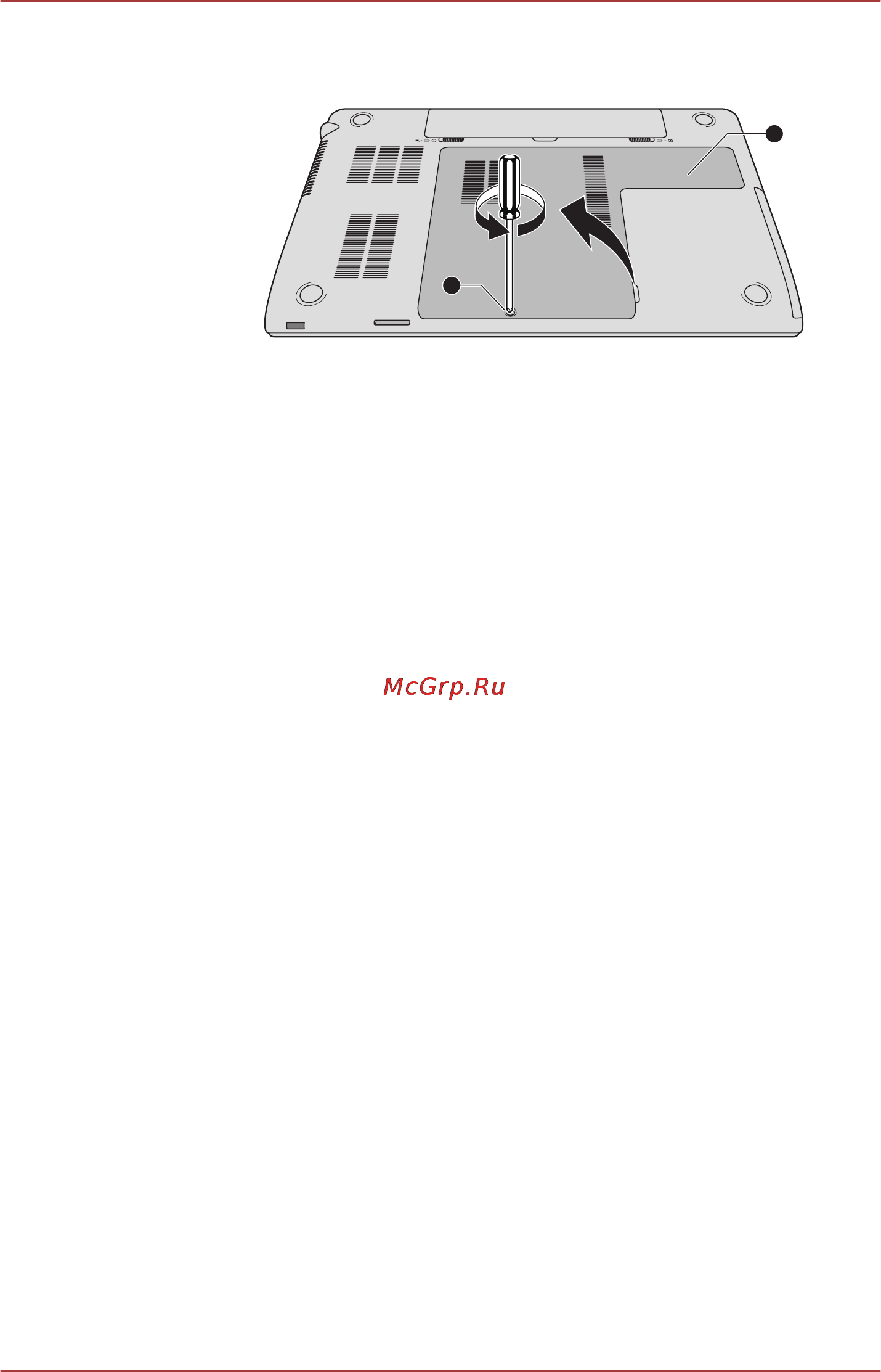 Toshiba Satellite P855-DWS [133/208] Снимите крышку поддев ее ногтем или тонким предметом