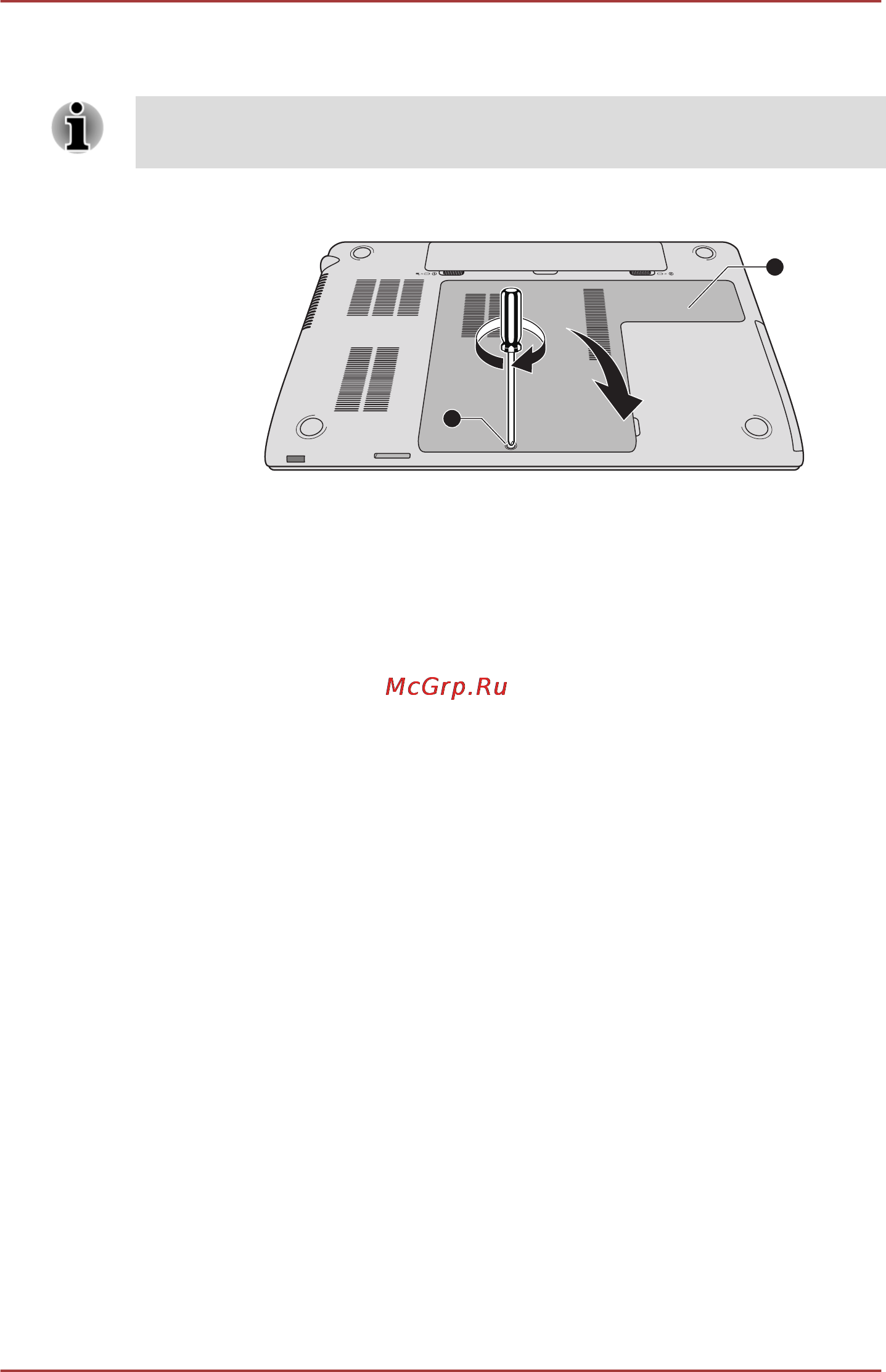 Toshiba Satellite P855-DWS [135/208] Удаление модуля памяти