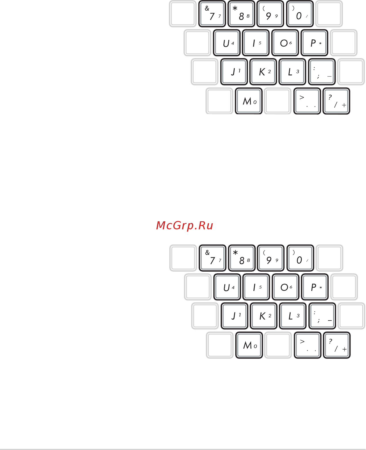 Asus K56CB-XO032H [46/120] Использование цифровой клавиатуры на некоторых моделях