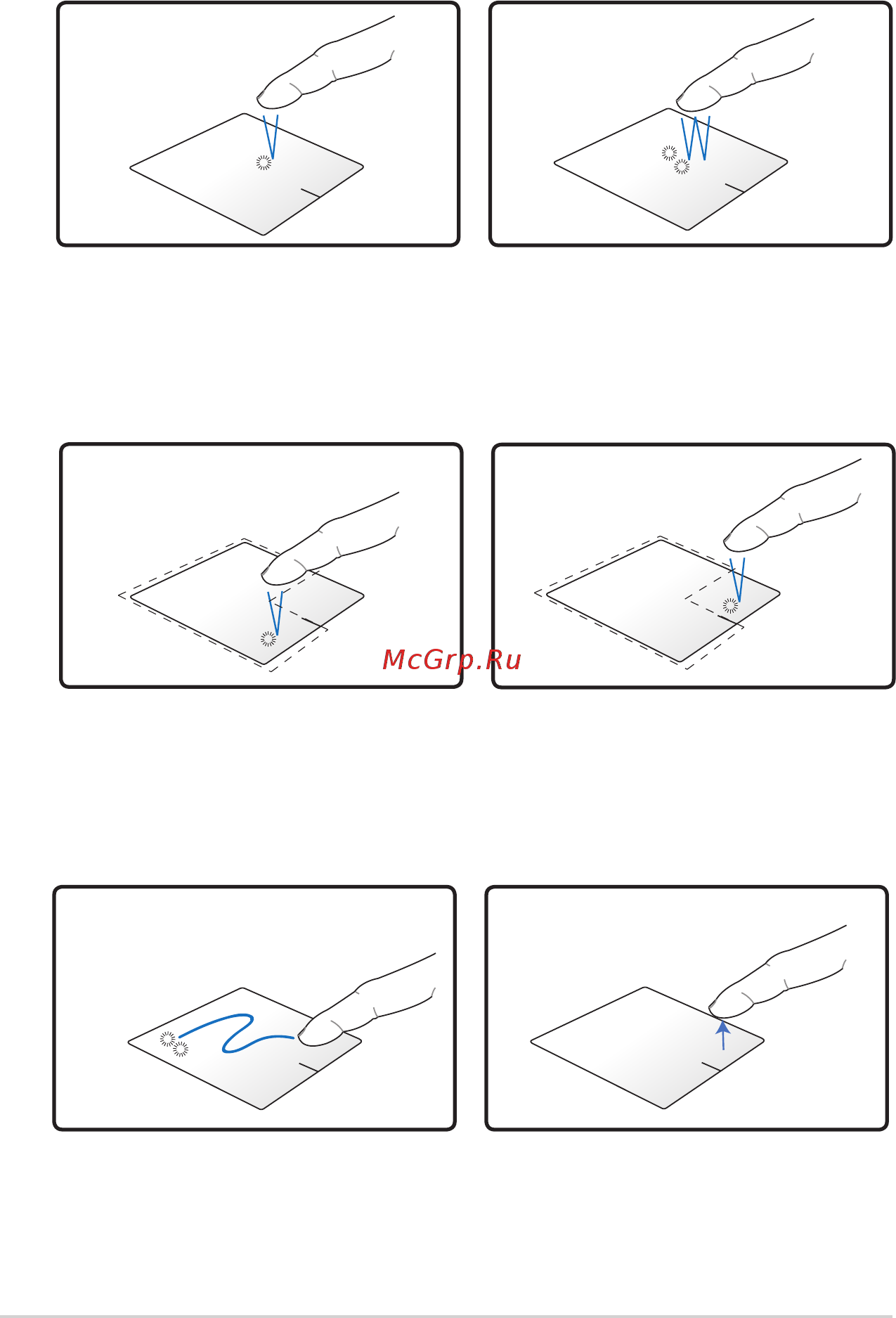 Asus S46CB-WX028H [54/120] Использование тачпэда