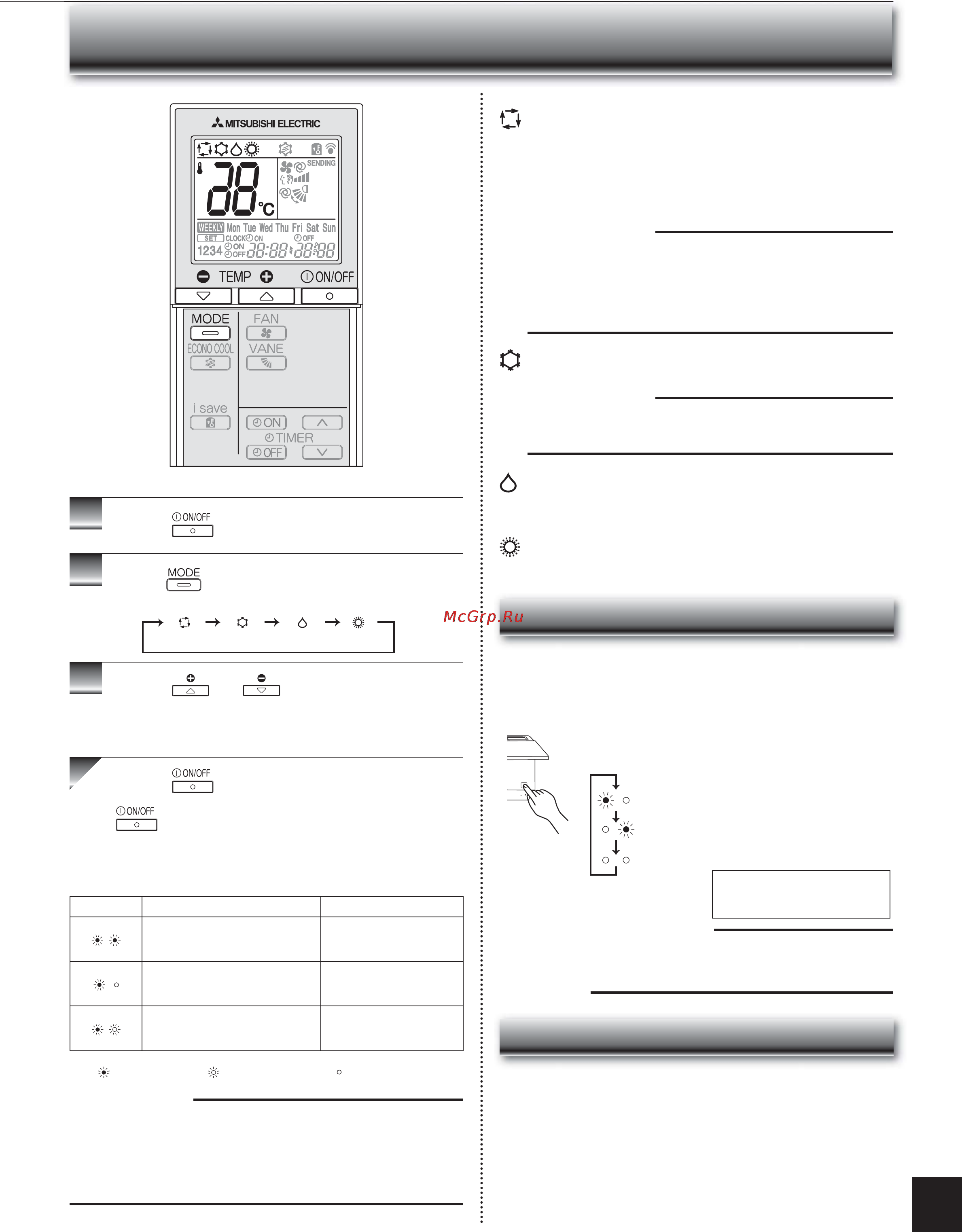 Mitsubishi Electric MSZ-SF20VA-E1 [5/12] Режим сушки dry