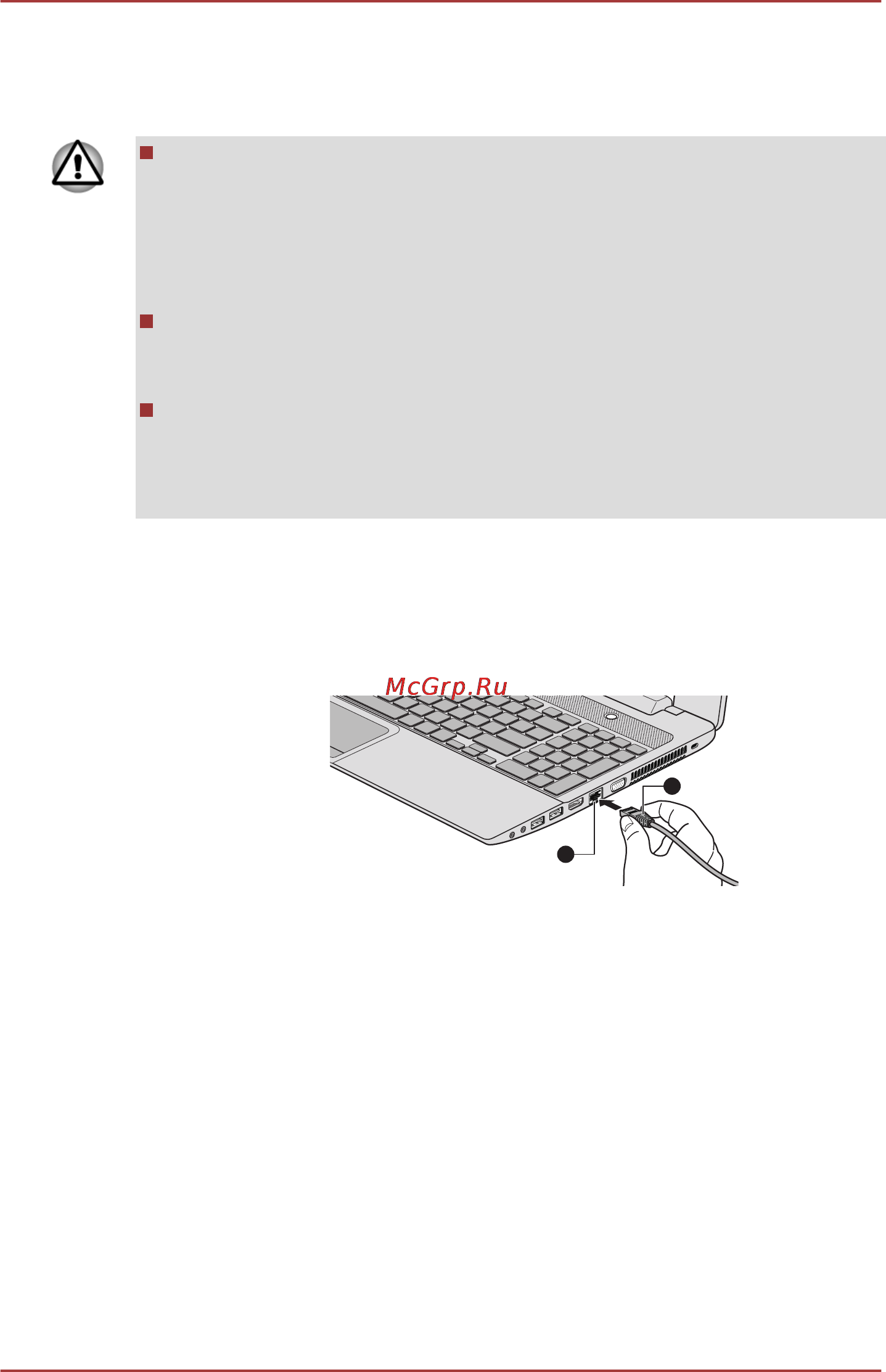 Toshiba Satellite L955-D6M [98/175] Подключение сетевого кабеля