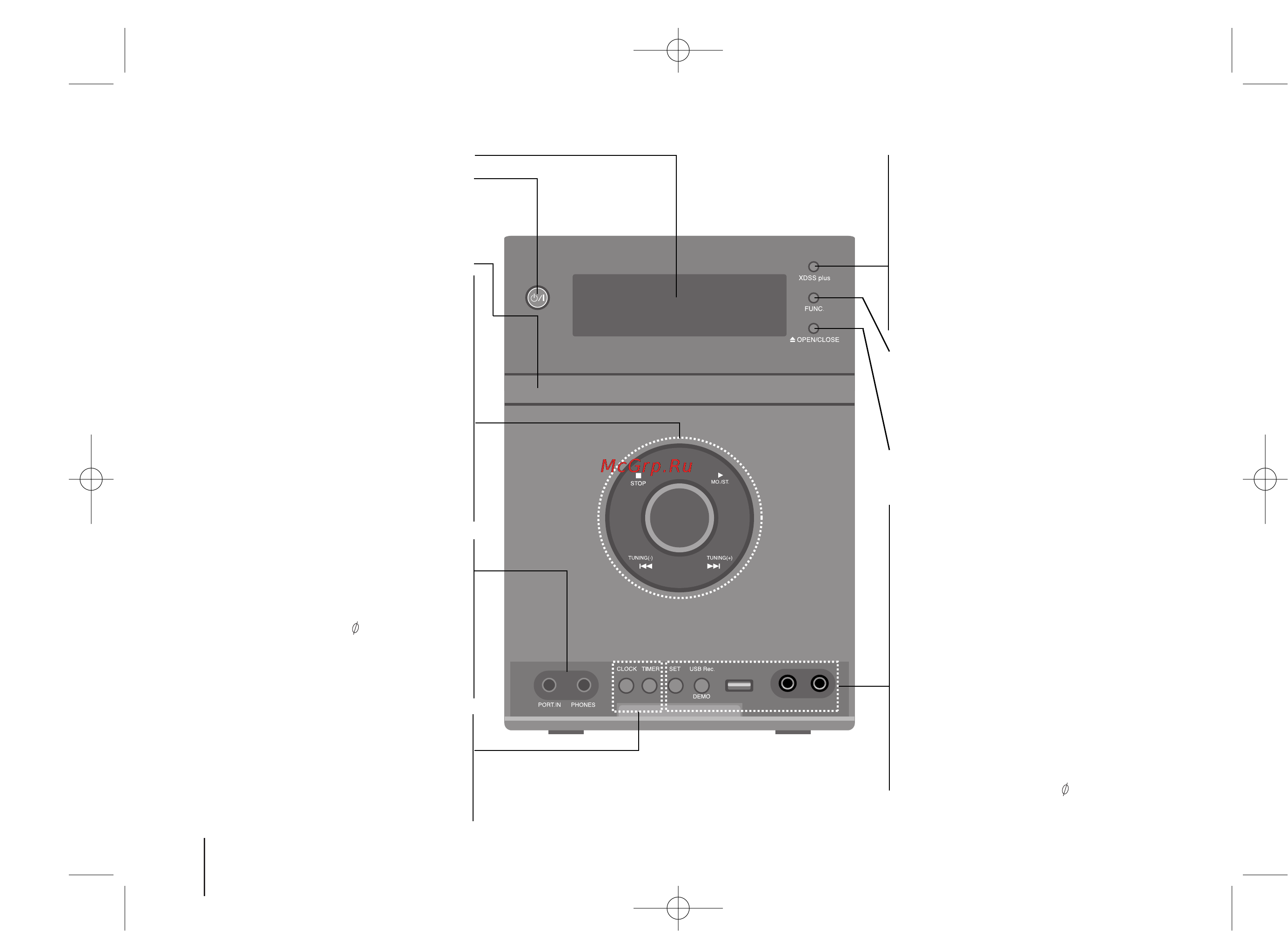 LG XB-D65X [6/22] Основной прибор