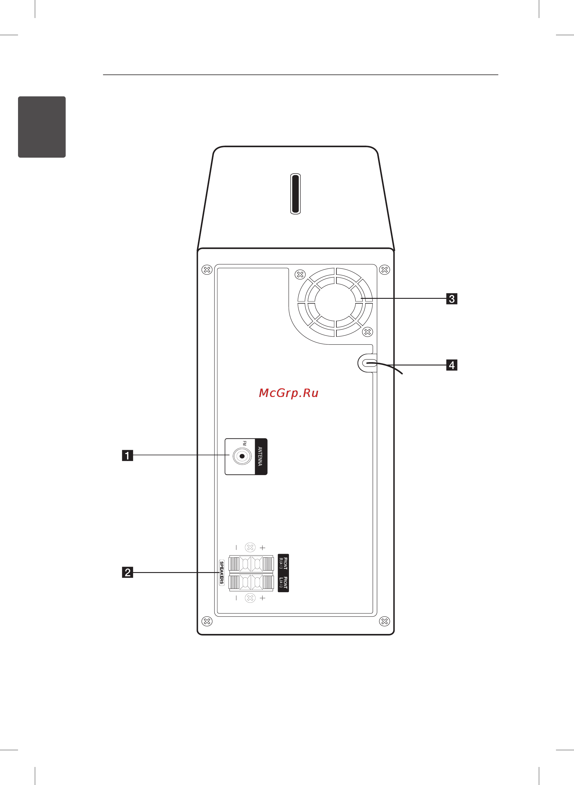 LG CM2640 [10/32] Задняя панель