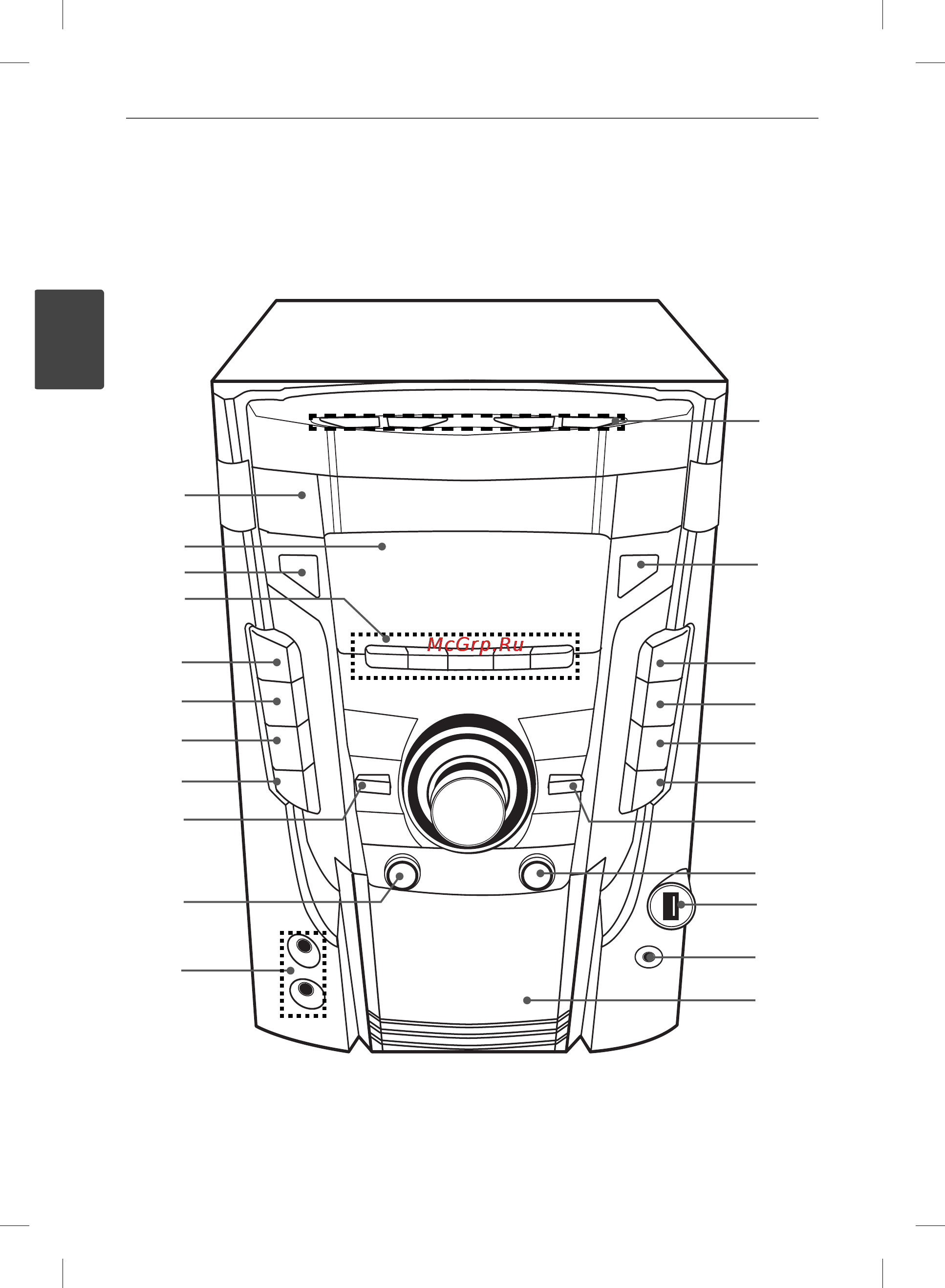 LG MDD105 [12/44] Передняя панель