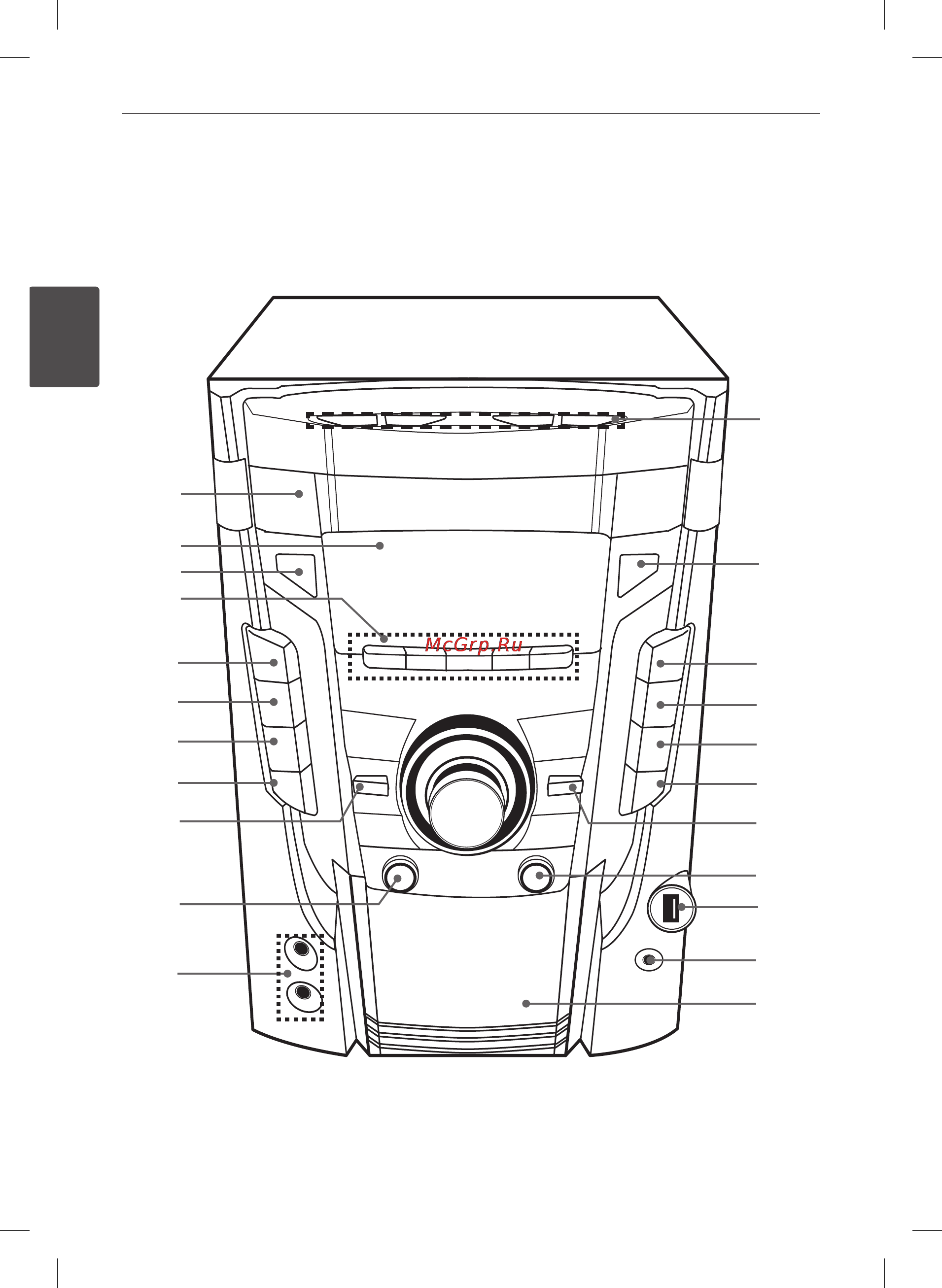 LG MDT355 [12/44] Передняя панель