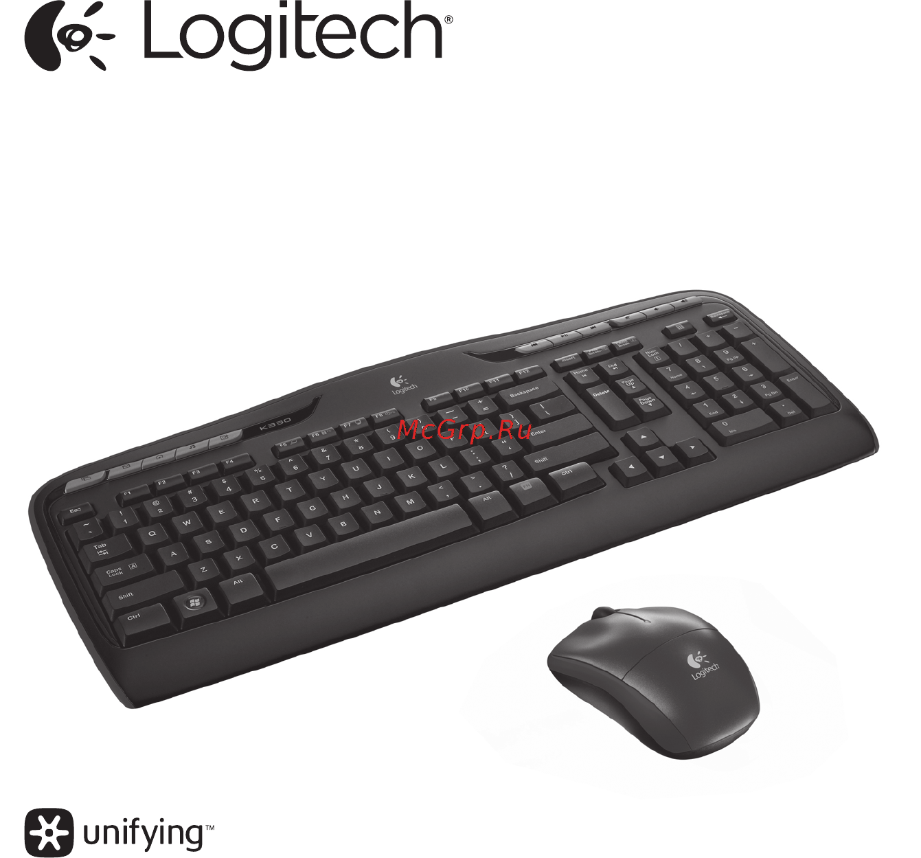 Logitech MK330 Black Инструкция по эксплуатации онлайн