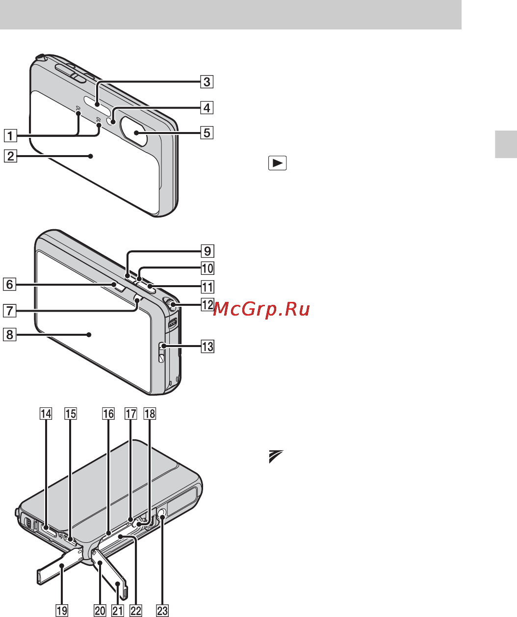 Sony DSC-TX20 Black [11/108] Identifying parts
