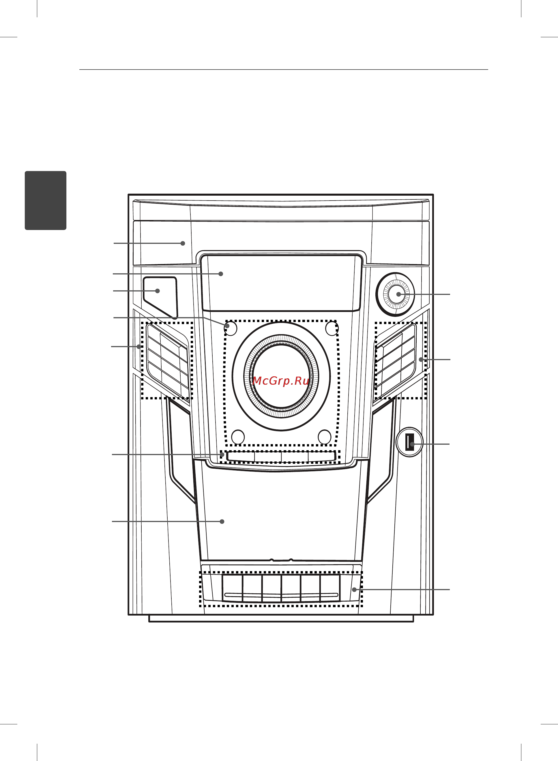 LG MCD65 [8/24] Передняя панель