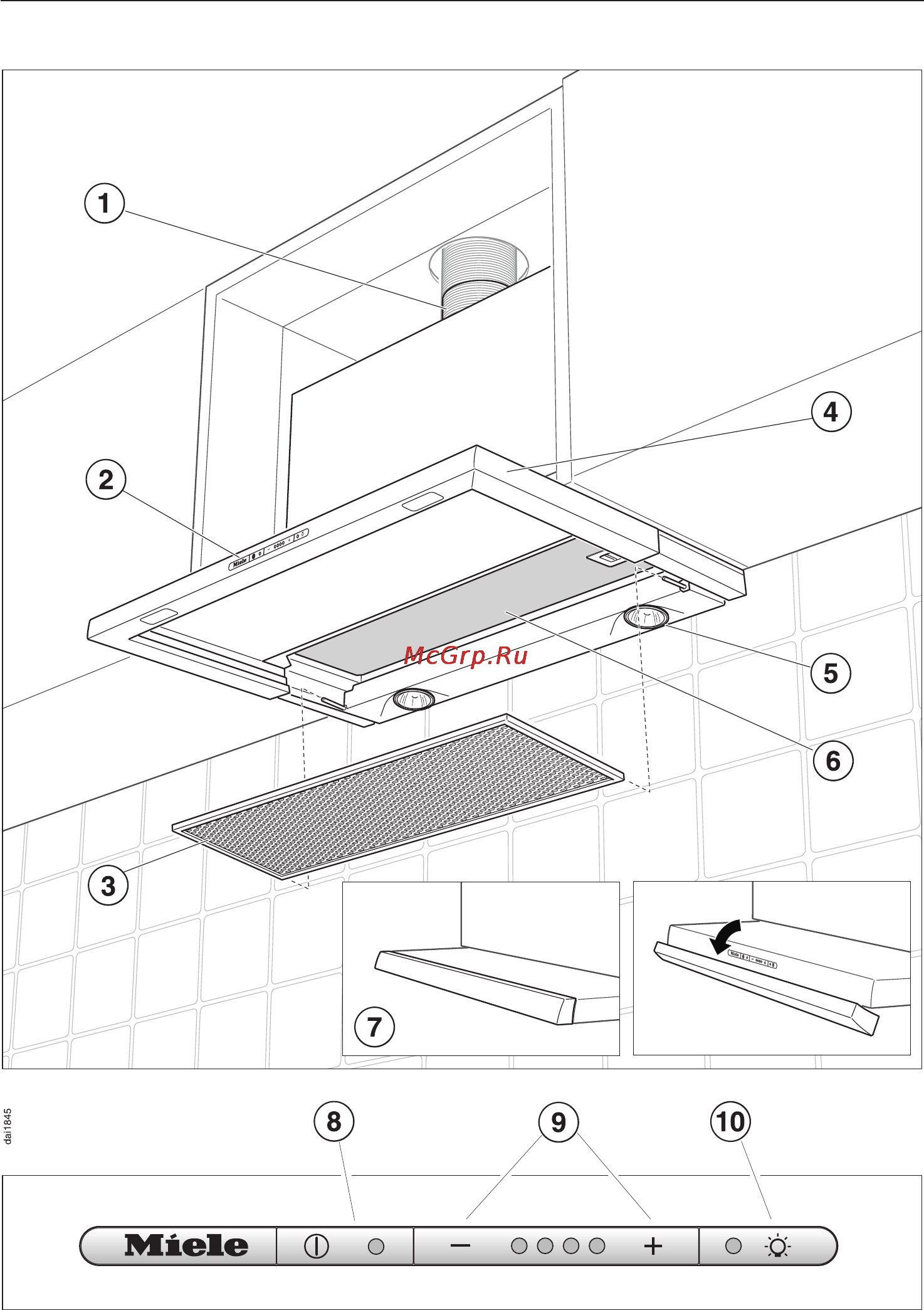 Miele DA 3190 [10/44] Îïèñàíèå ïðèáîðà 10