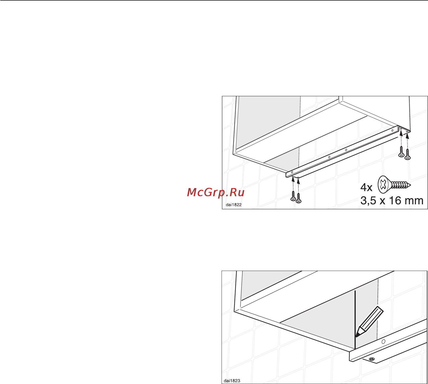 Miele DA 3190 [25/44] Óñòàíîâêà â íàâåñíîé øêàô 25