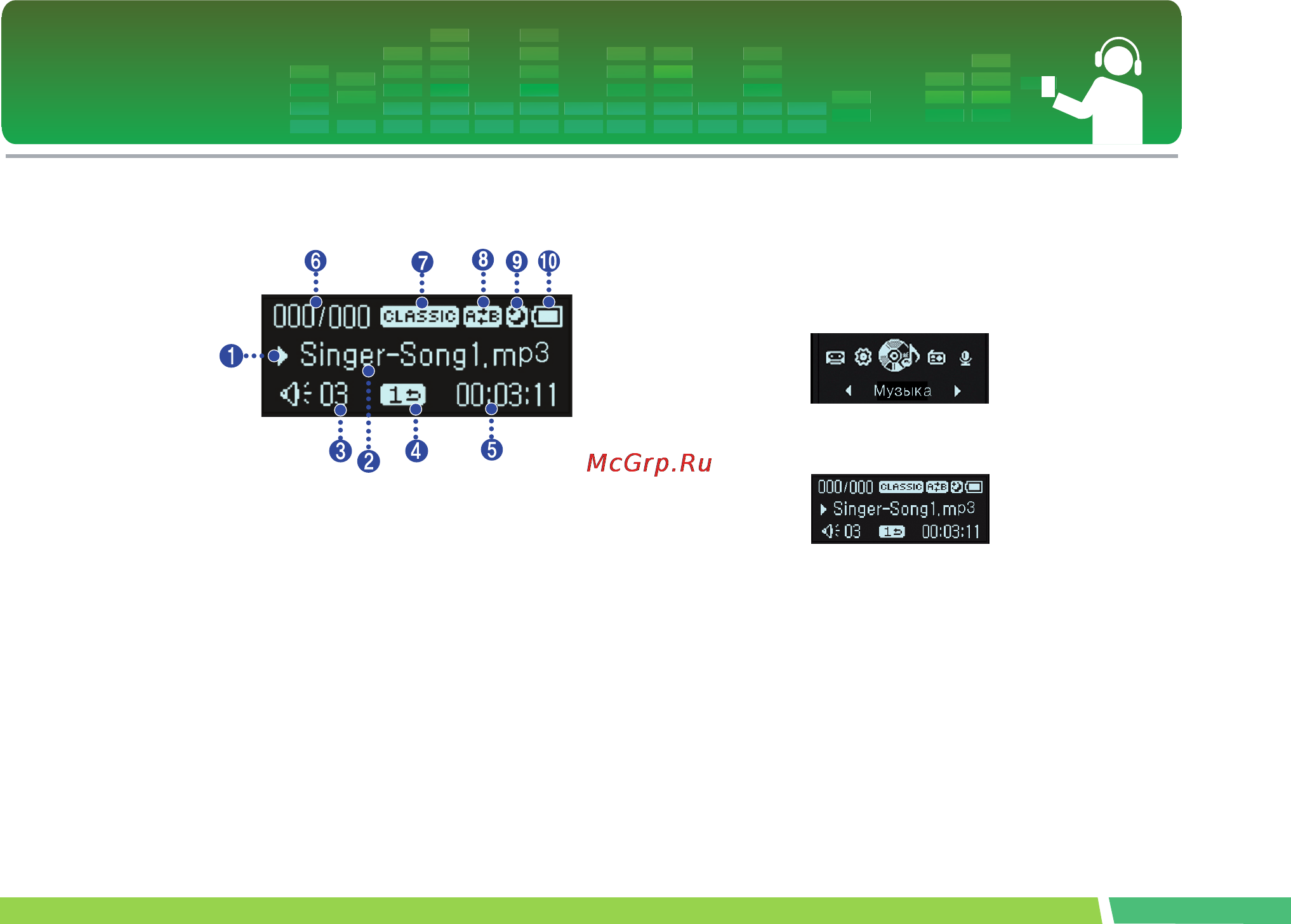 LG MF-FM12S2B [27/54] Воспроизведение файлов музыки