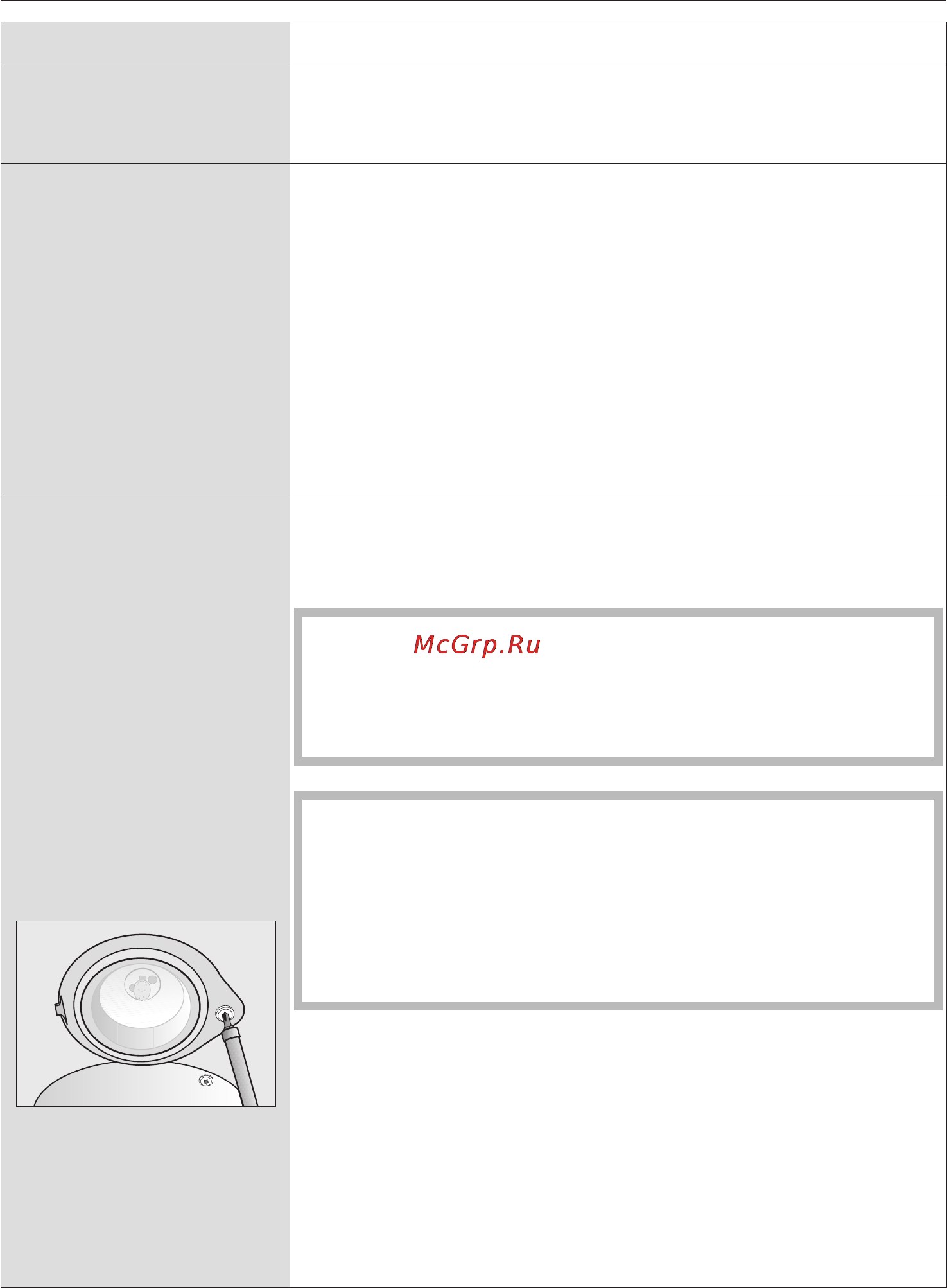 Miele H 5040 BM [72/84] Неисправности и неполадки