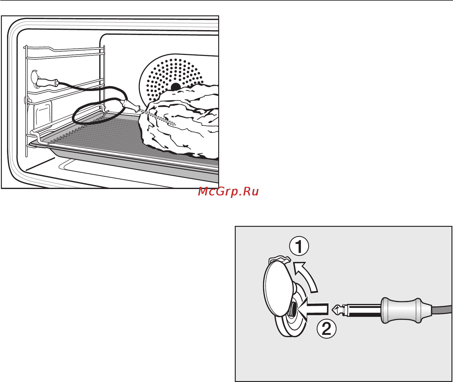 Miele H 5961 B [37/88] Ïðèìåíåíèå ïèùåâîãî òåðìîìåòðà 37