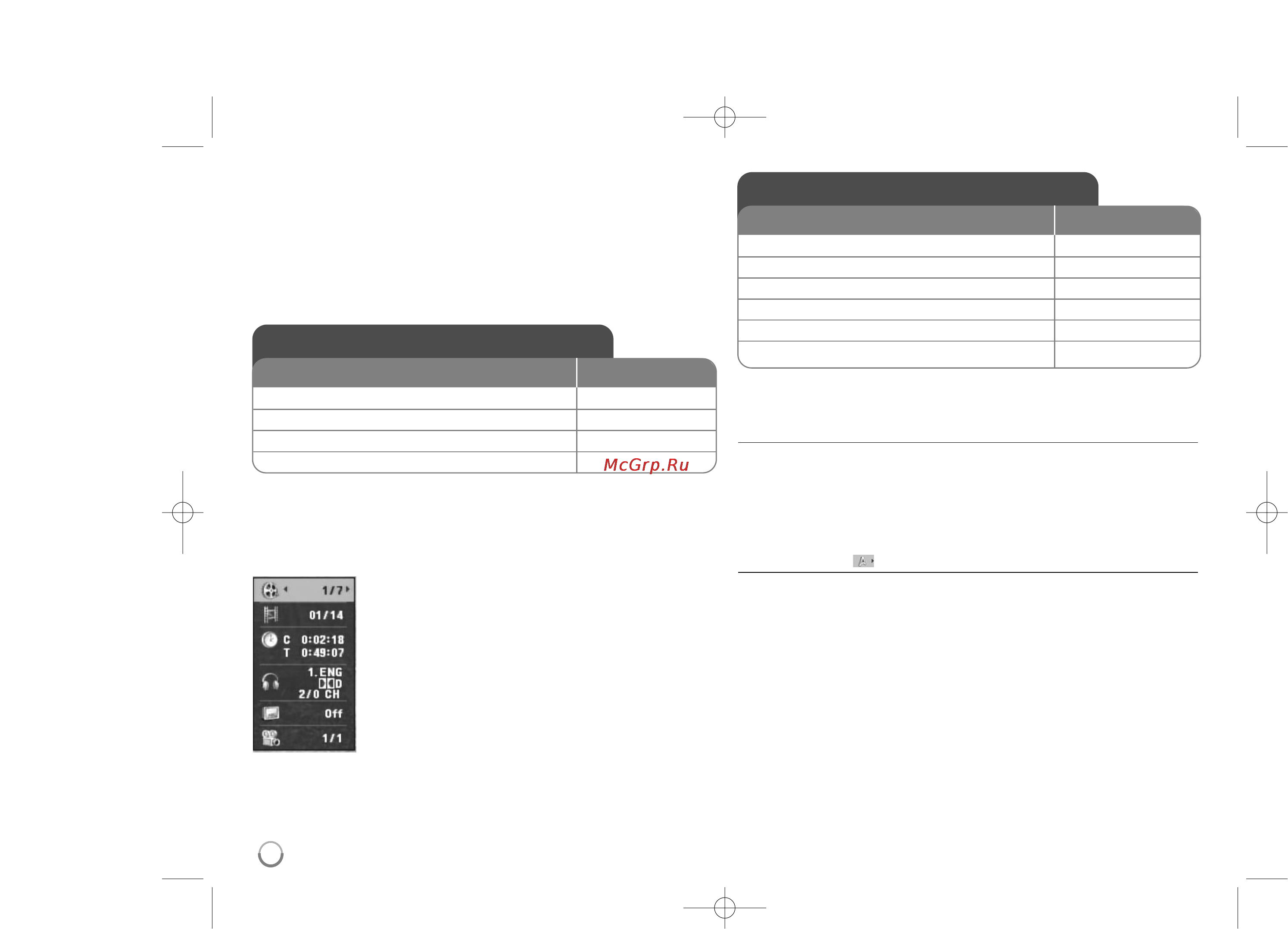LG DP571D [10/22] Выбор режима работы