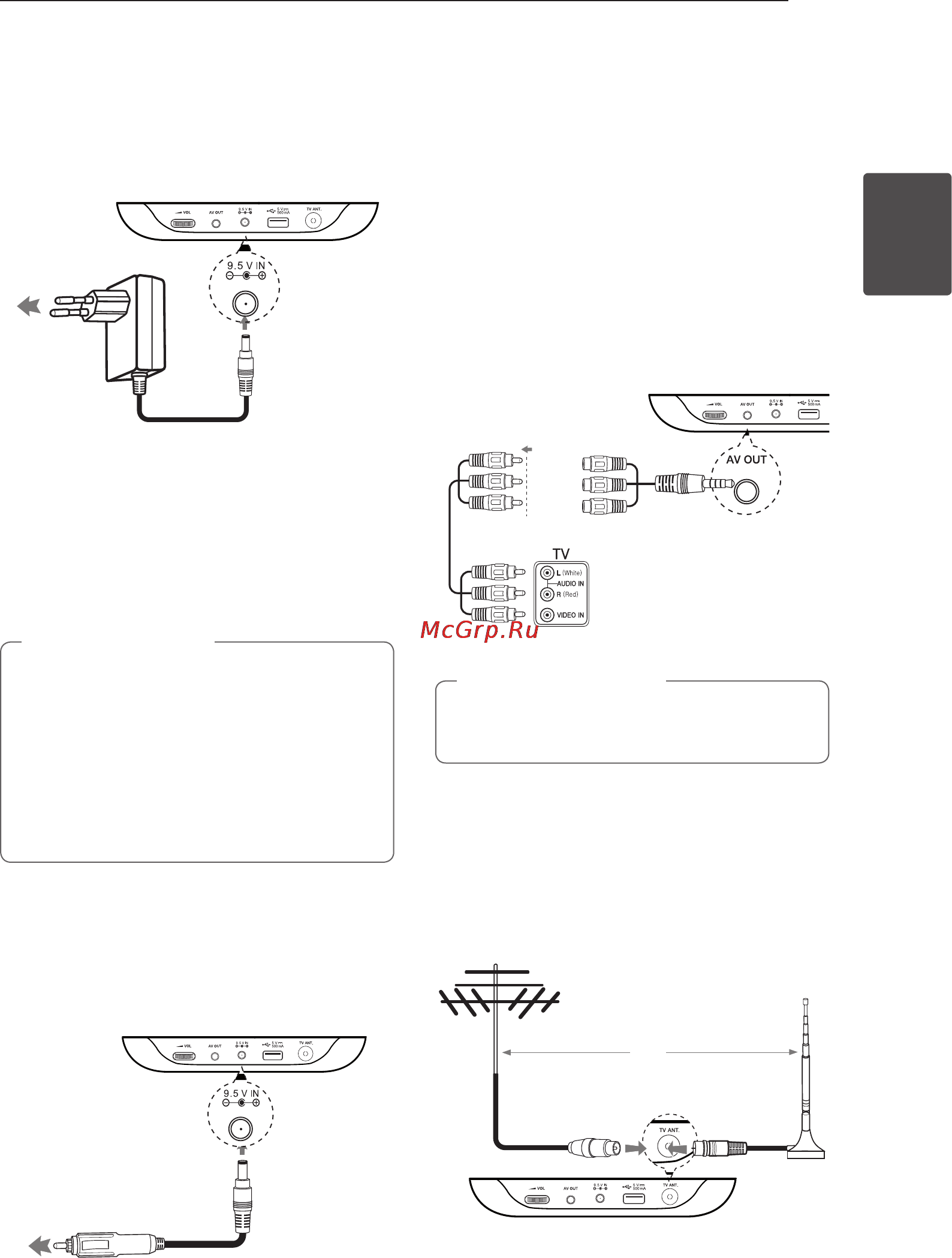 LG DT724A [11/24] Подключение сетевого адаптера