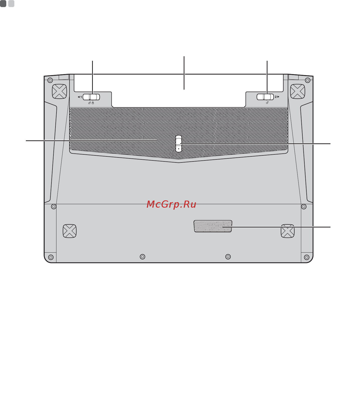Lenovo ideapad y500, 59-401550 [19/41] Вид снизу