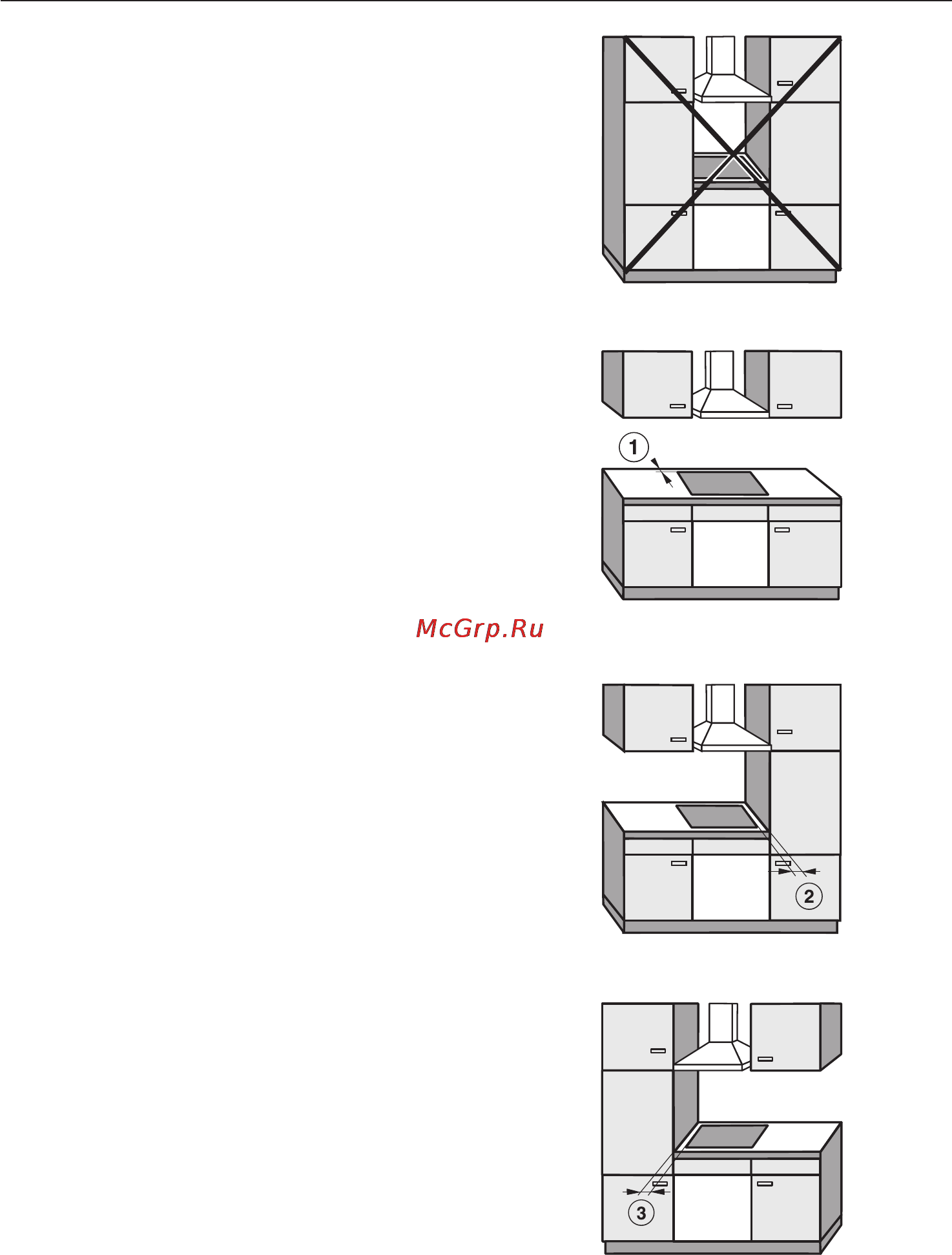 Miele KM 6346 [63/92] Указания по встраиванию прибора
