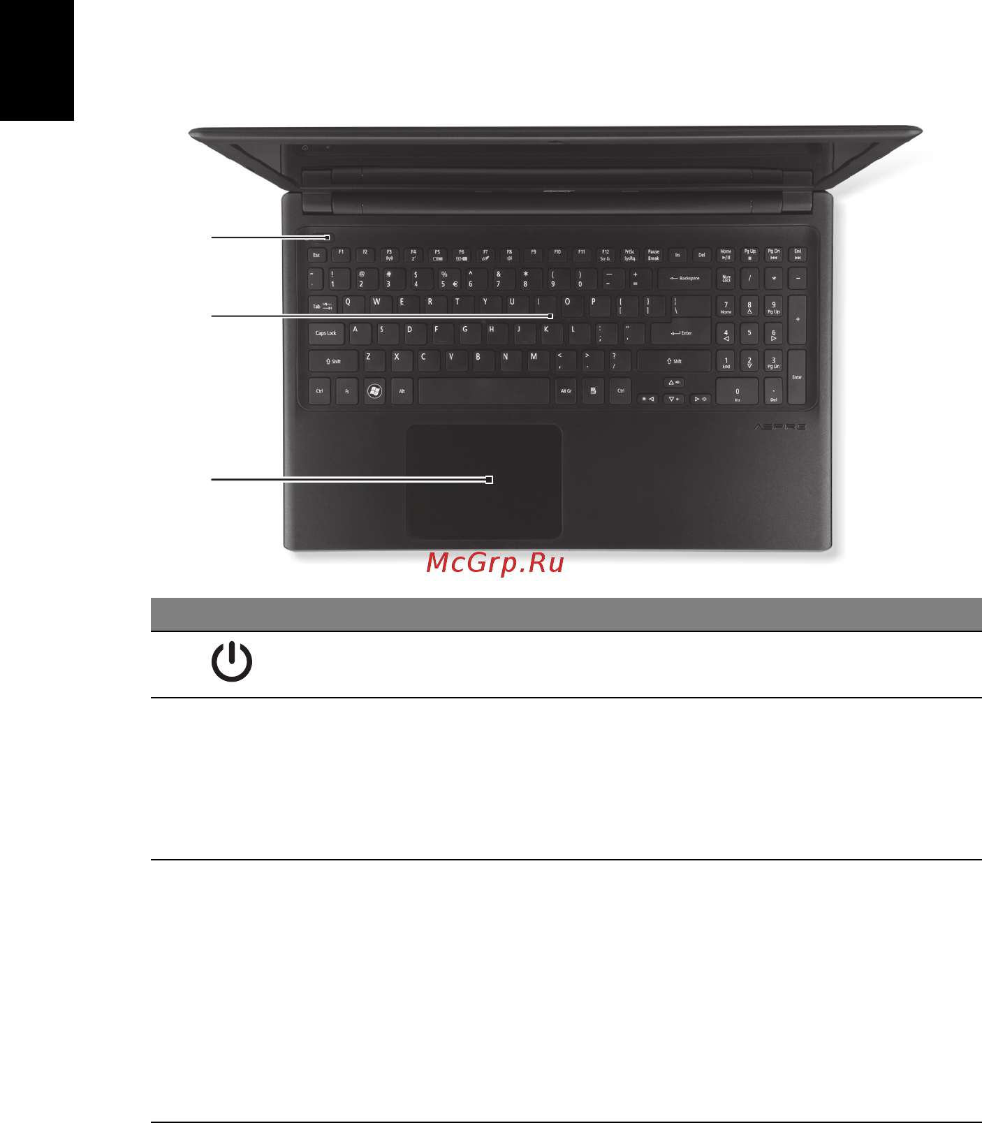 Acer ASPIRE  V5-571-323B4G32Mass [4/10] Вид клавиатуры