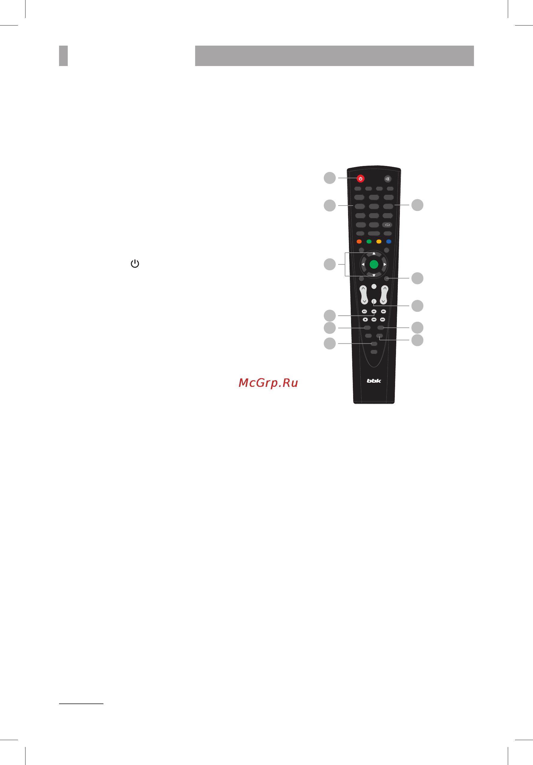 BBK LED2253FW [20/44] Основные операции 18