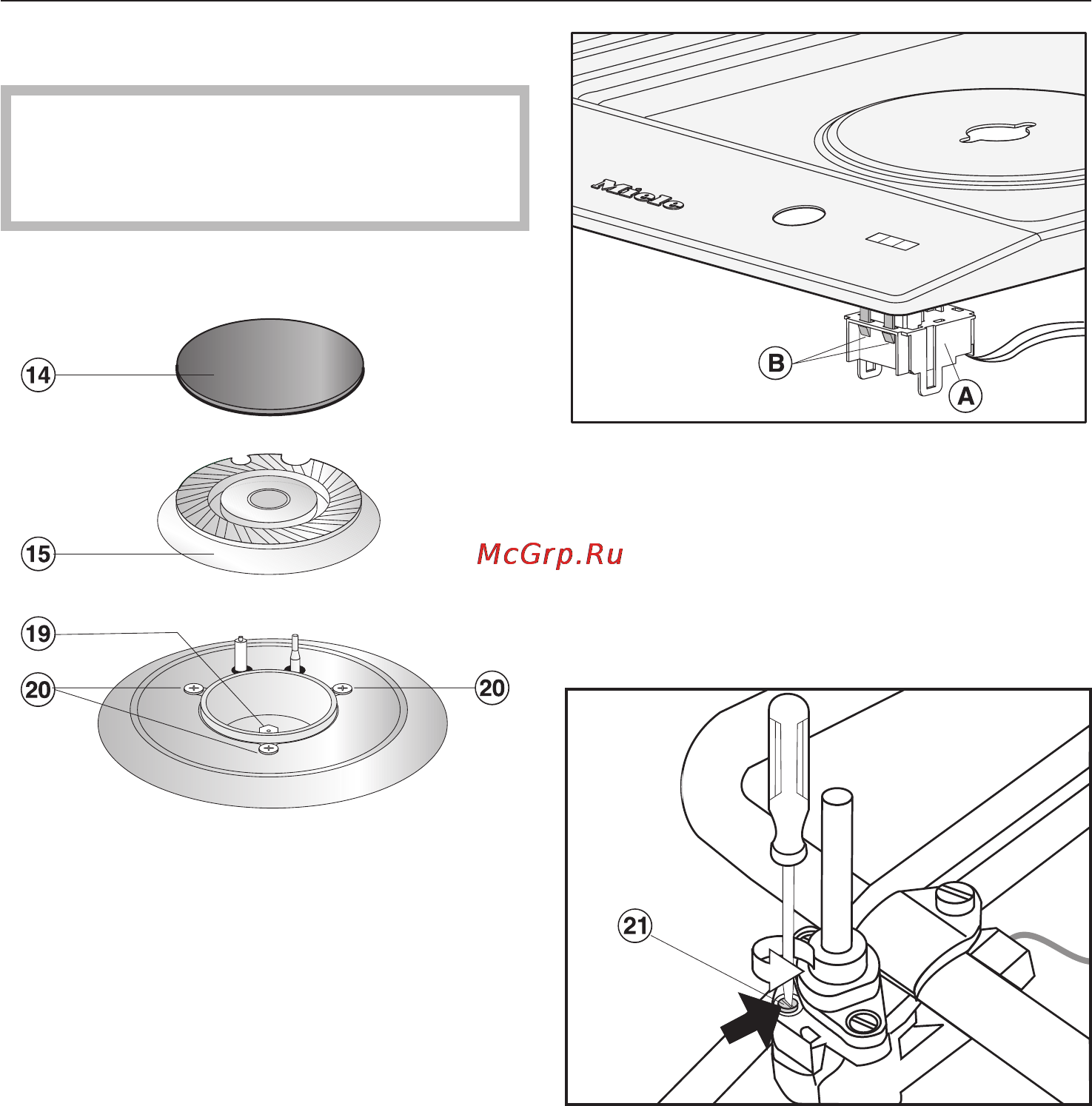 Miele CS 1012 G [50/56] Çàìåíà ôîðñóíîê 50