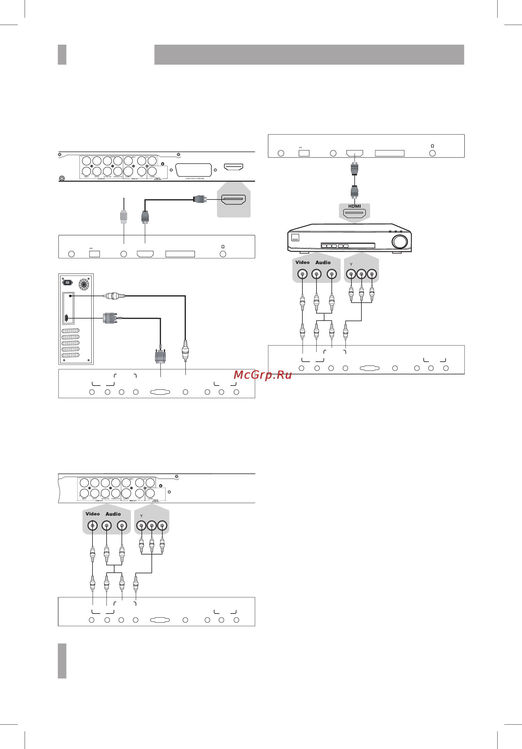 BBK 19LEM-1001/T2C [8/24] Подключение тв антенны и устройств по hdmi и vga интерфейсам