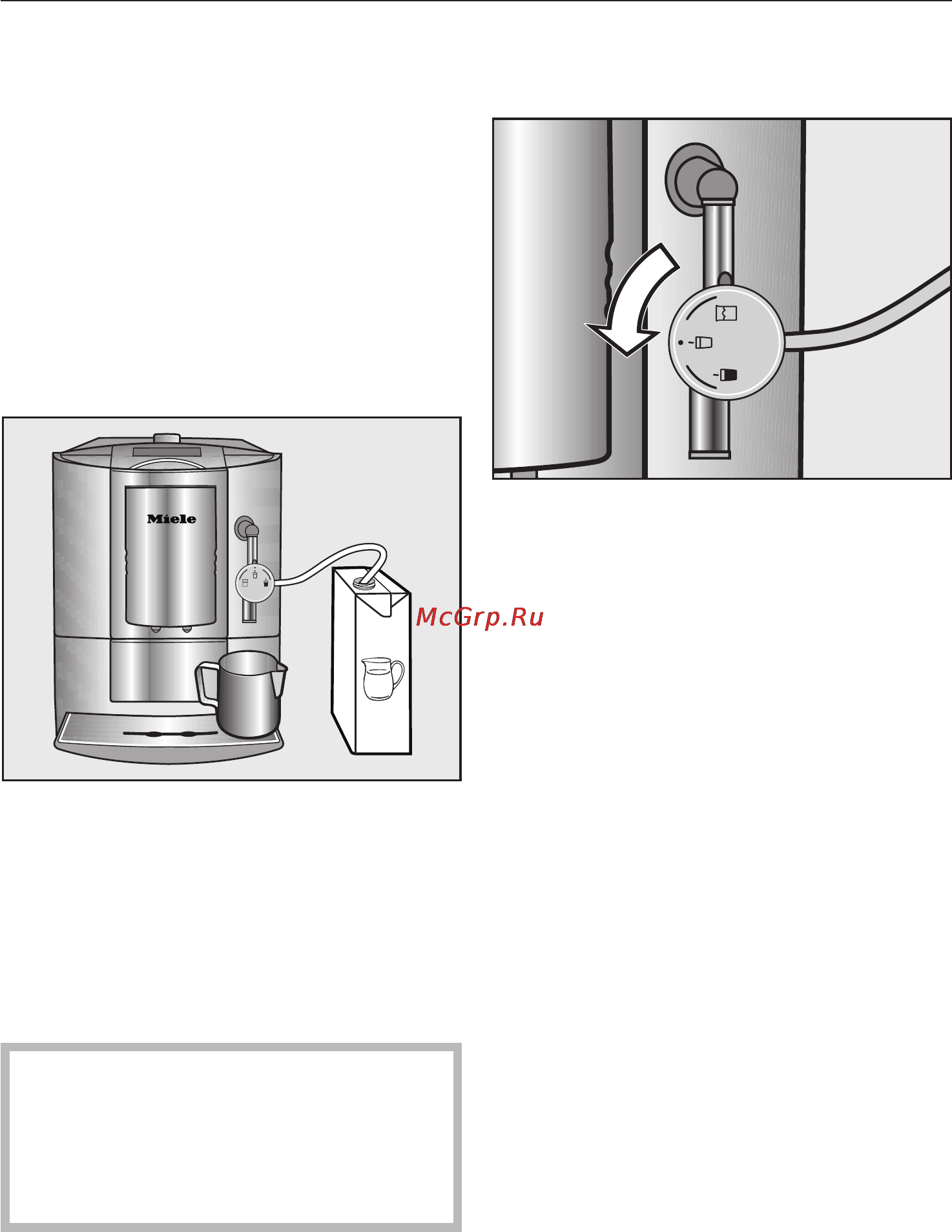Miele CM 5100 SW [25/80] Ïðèãîòîâëåíèå ãîðÿ åãî ìîëîêà è ìîëî íîé ïåíêè 25