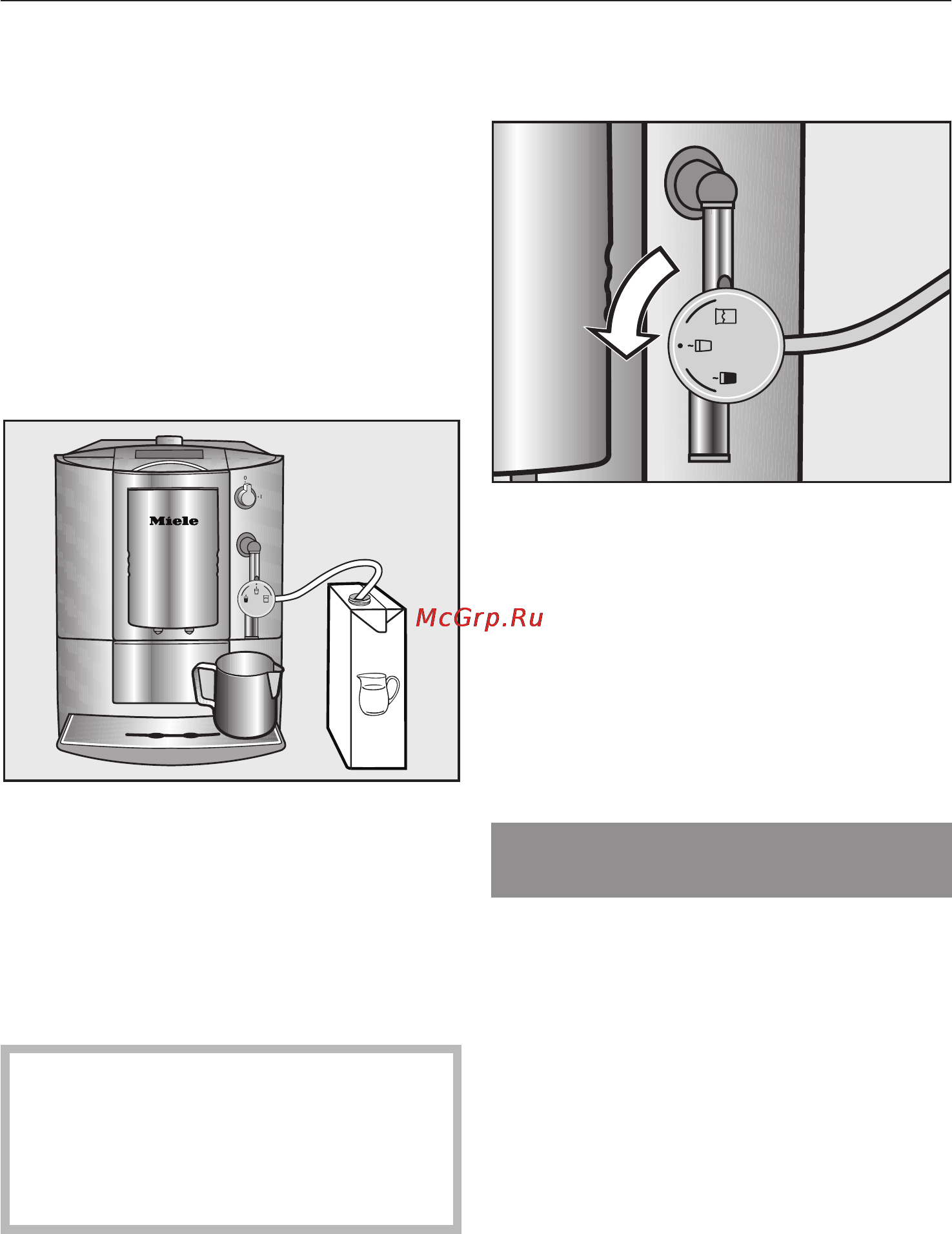 Miele CM 5000 [25/80] Ïðèãîòîâëåíèå ãîðÿ åãî ìîëîêà è ìîëî íîé ïåíêè 25