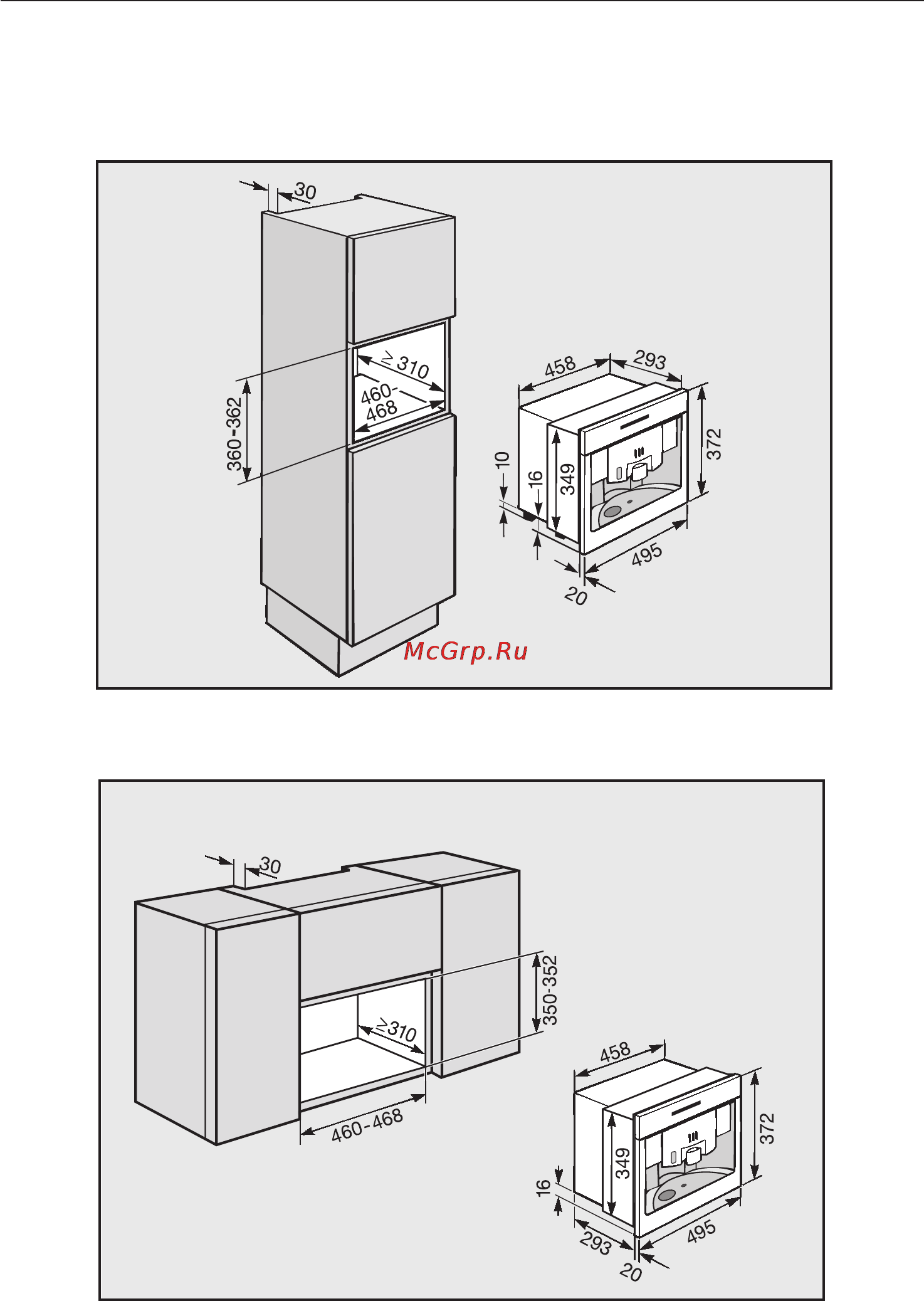 Miele CVA 3650 [69/76] Руководство по встраиванию прибора
