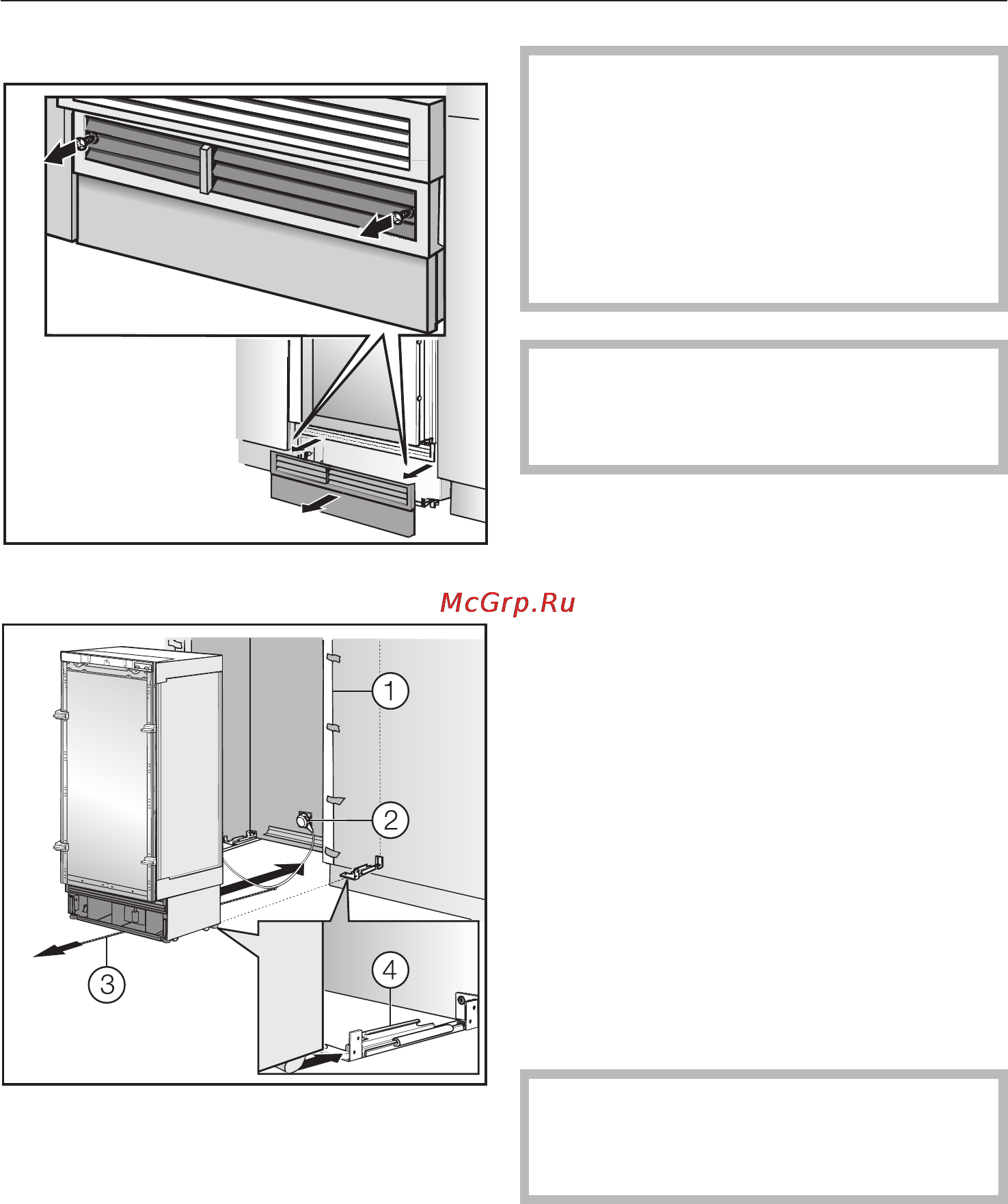 Miele KWT1611VI RU [52/68] Çàäâèíóòü ïðèáîð â íèøó 52