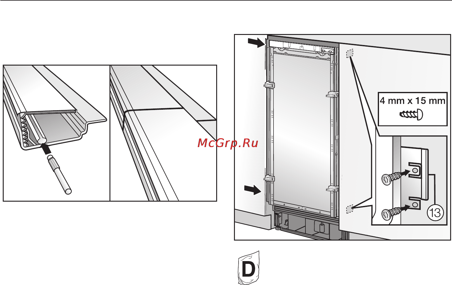 Miele KWT1611VI RU [55/68] Встраивание прибора
