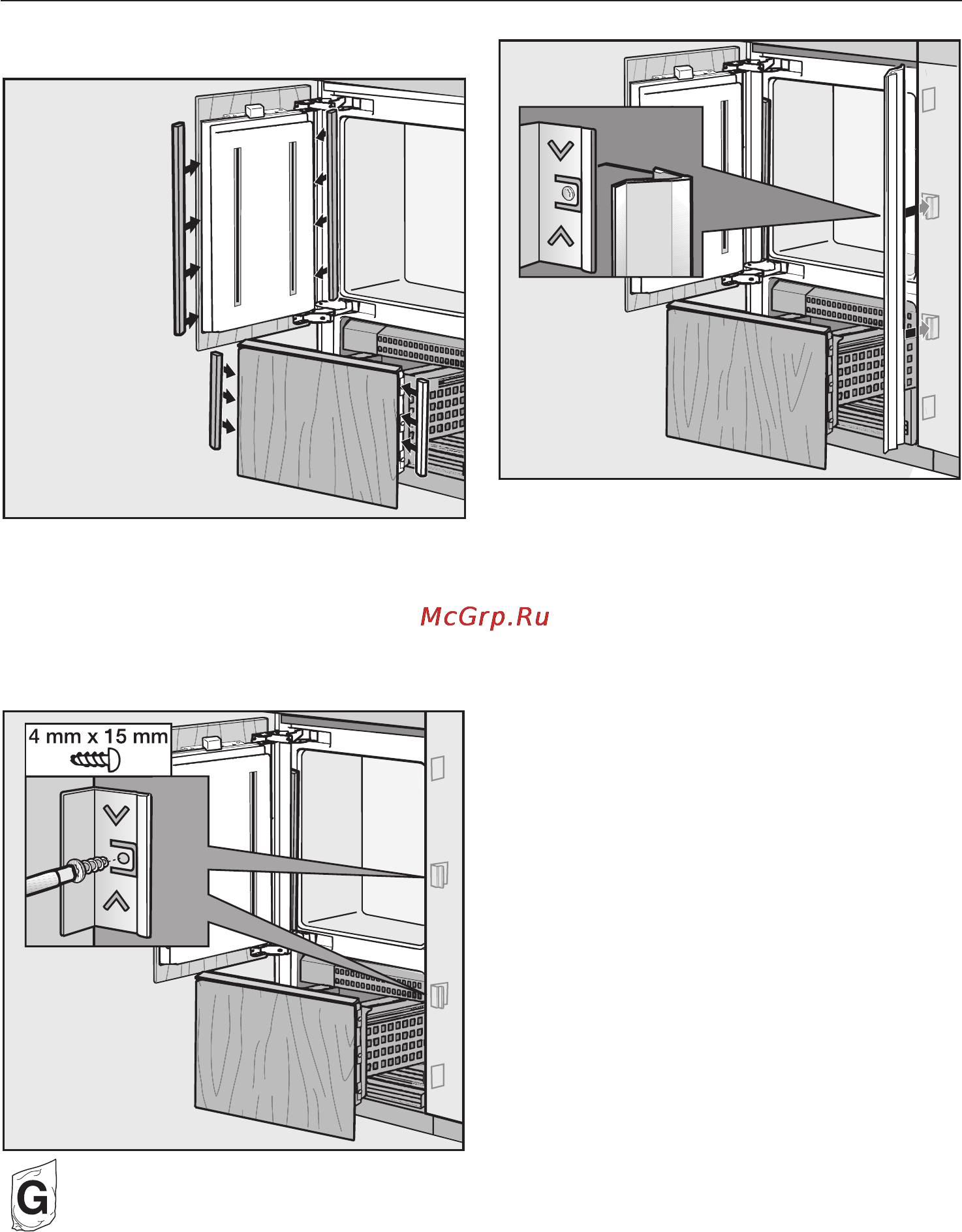 Miele KF 1901 VI [84/92] Встраивание прибора
