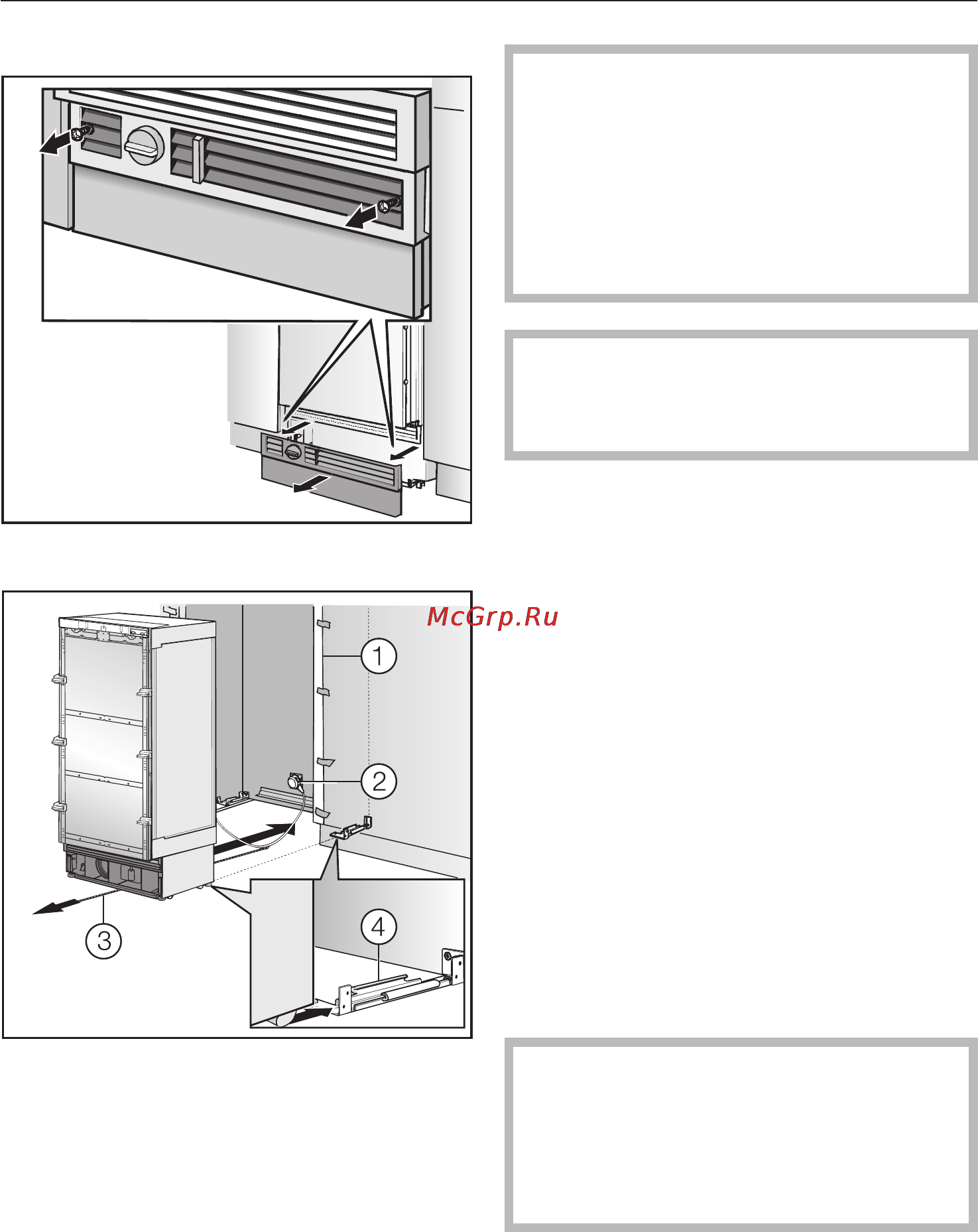 Miele F 1471 VI [71/88] Çàäâèíóòü ïðèáîð â íèøó 71