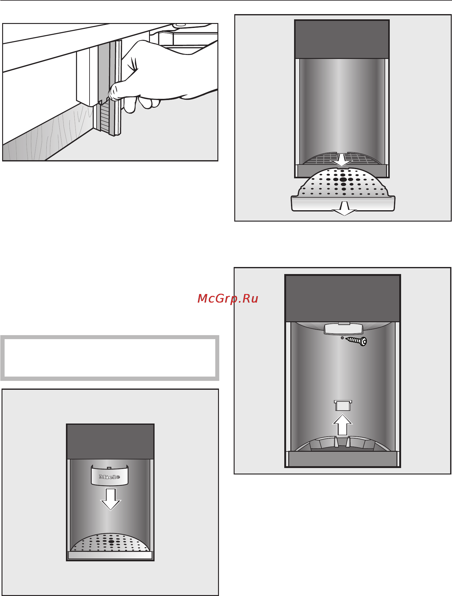 Miele F 1471 VI [80/88] Âûðîâíèòü äèñïåíñåð äëÿ ëüäà âîäû 80