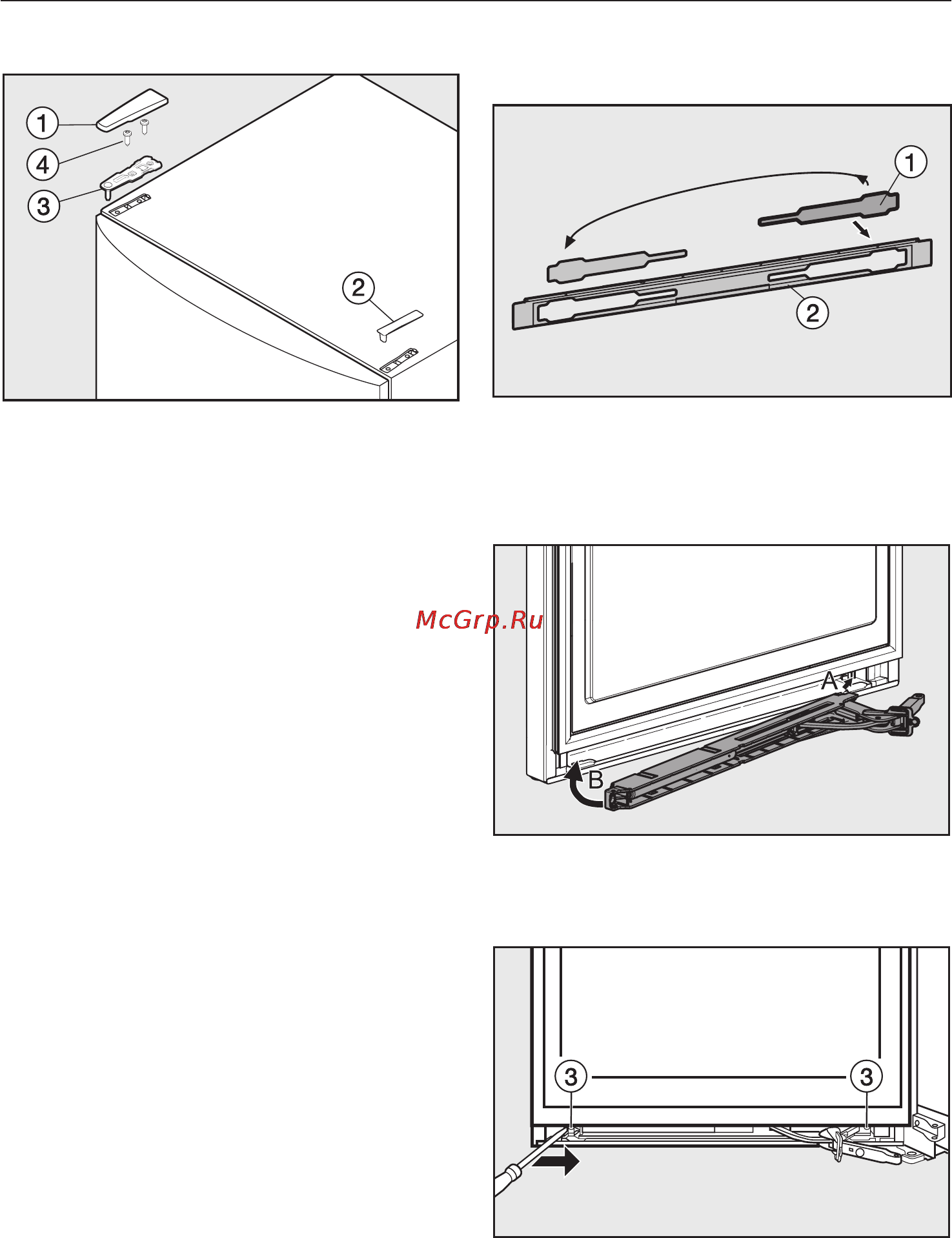Miele FN14827S ED/CS [53/64] Изменение навески дверцы