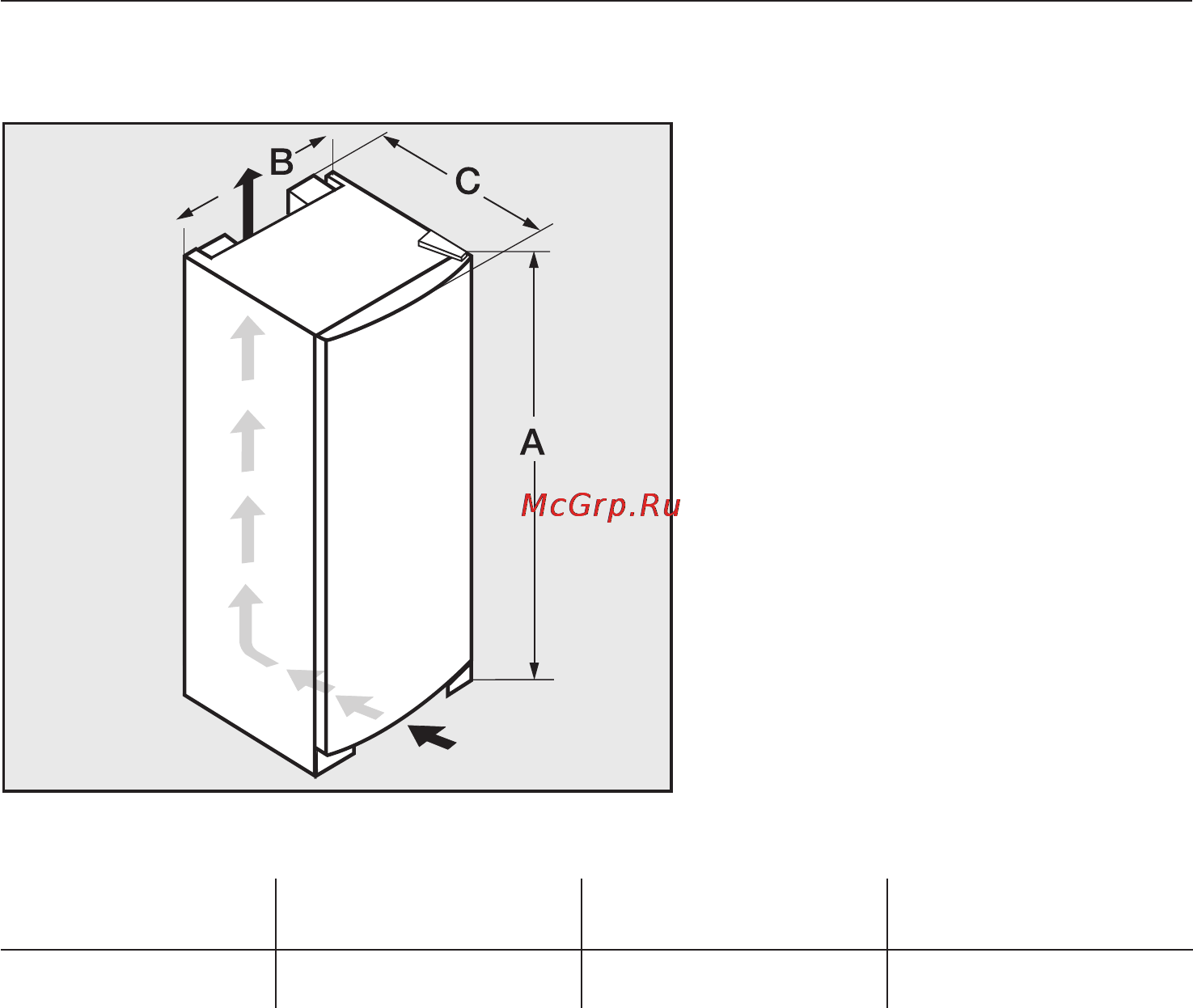 Miele FN 14827 S ED [40/60] Ðàçìåðû ïðèáîðà 40