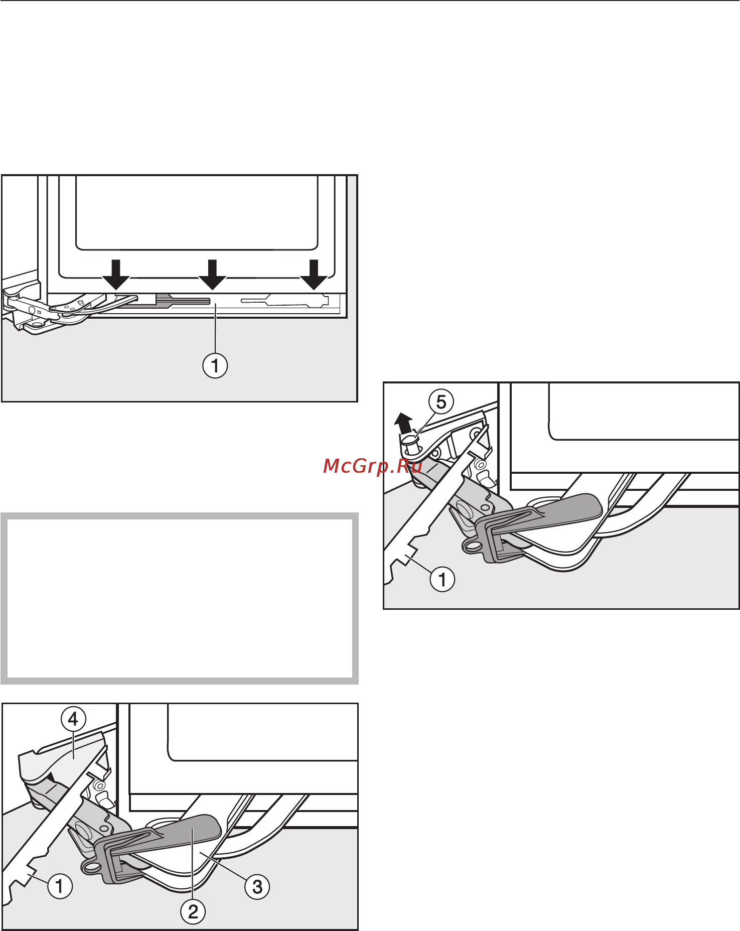 Miele FN 14827 S ED [46/60] Изменение навески дверцы