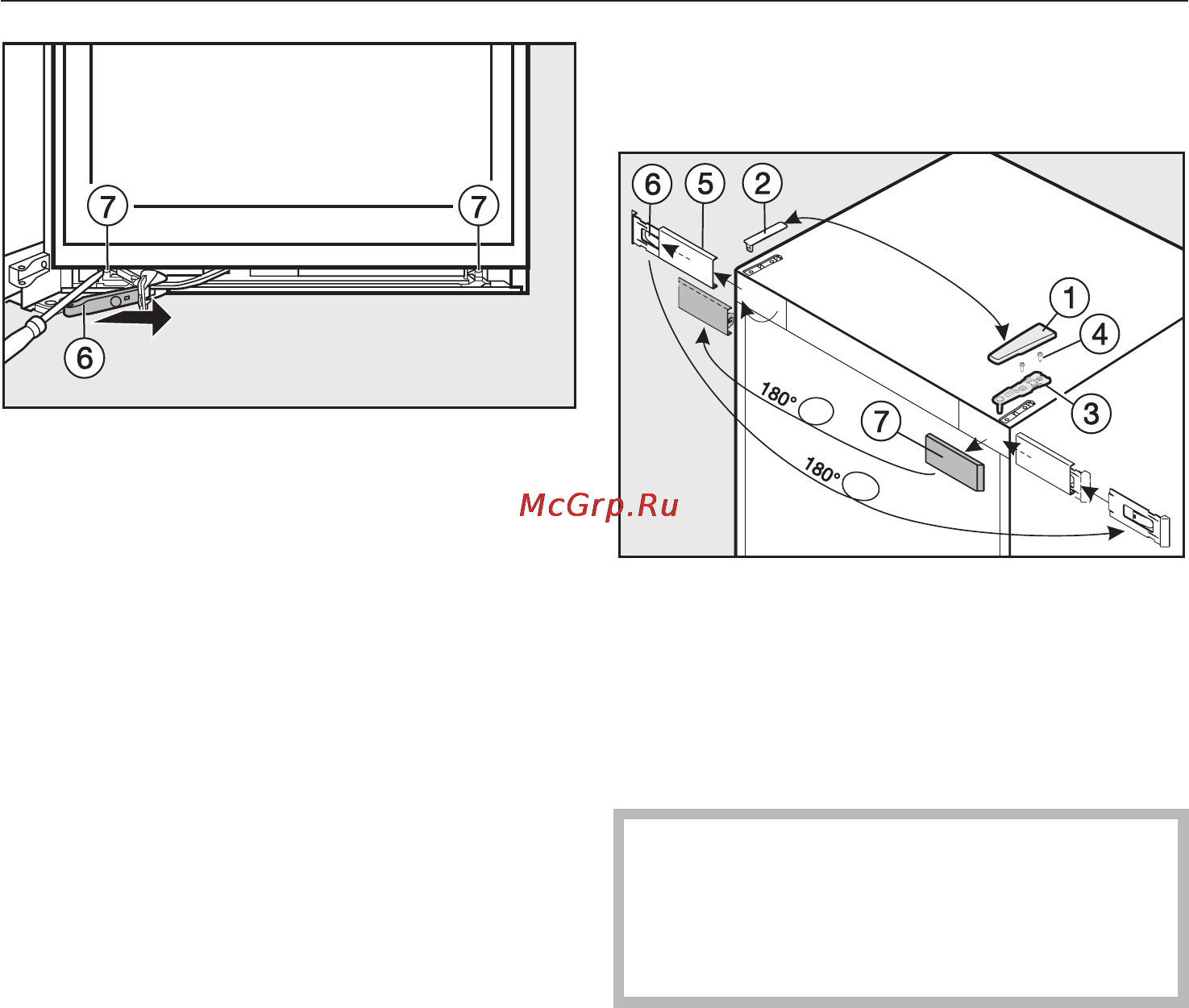 Miele FN 14827 S ED [47/60] Изменение навески дверцы