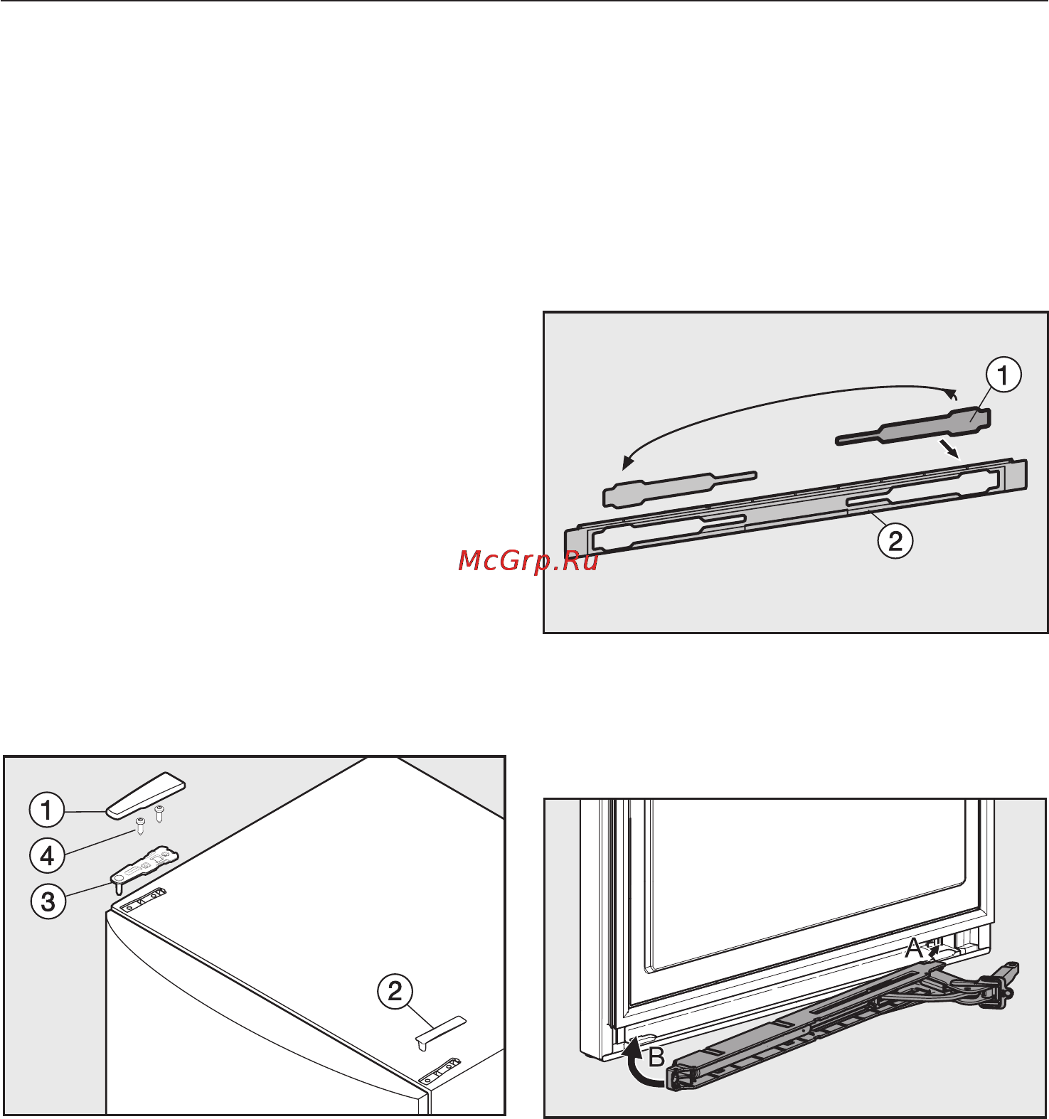 Miele FN 14827 S ED [49/60] Изменение навески дверцы
