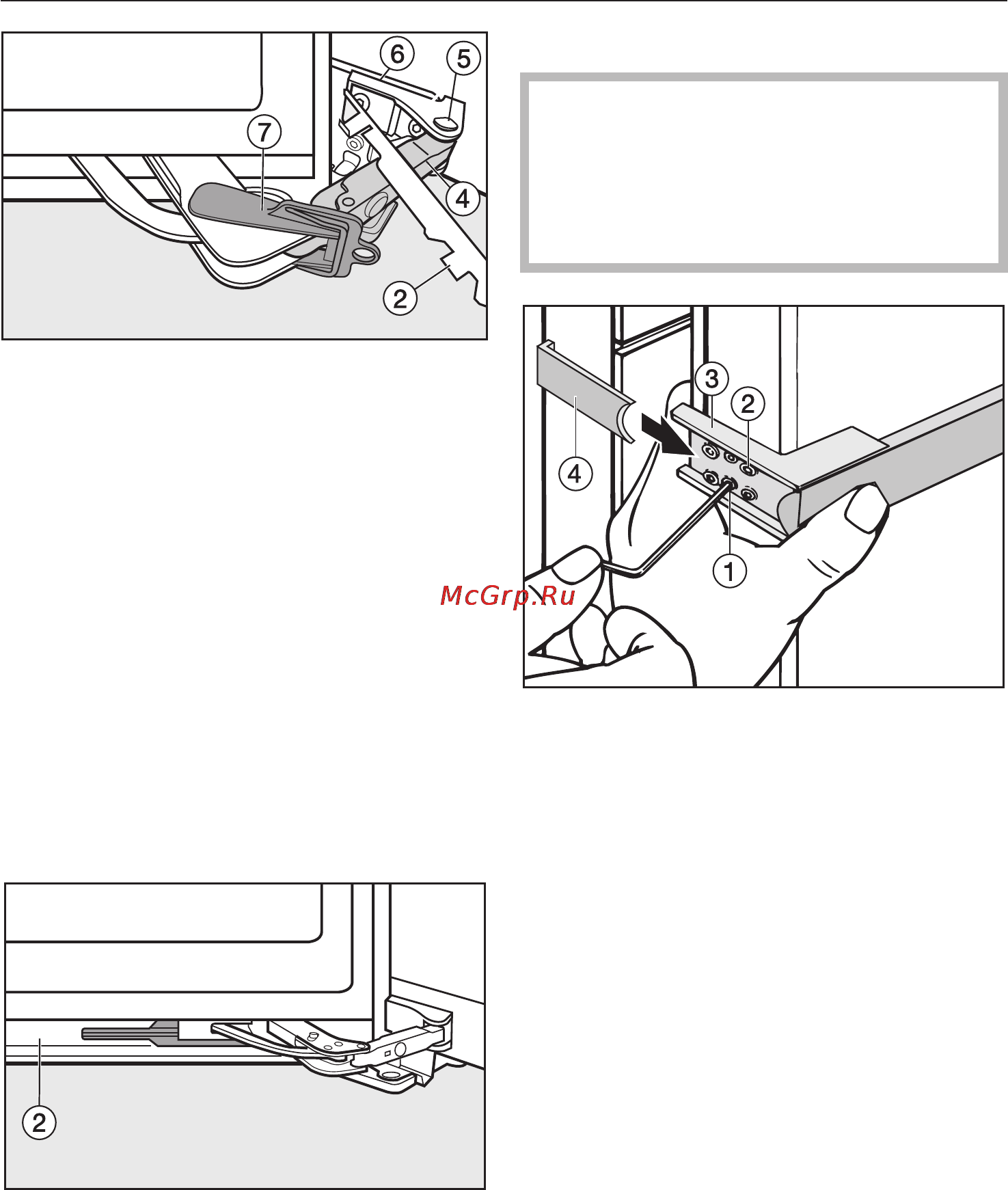 Miele K 14827 SD ED [49/56] Изменение навески дверцы