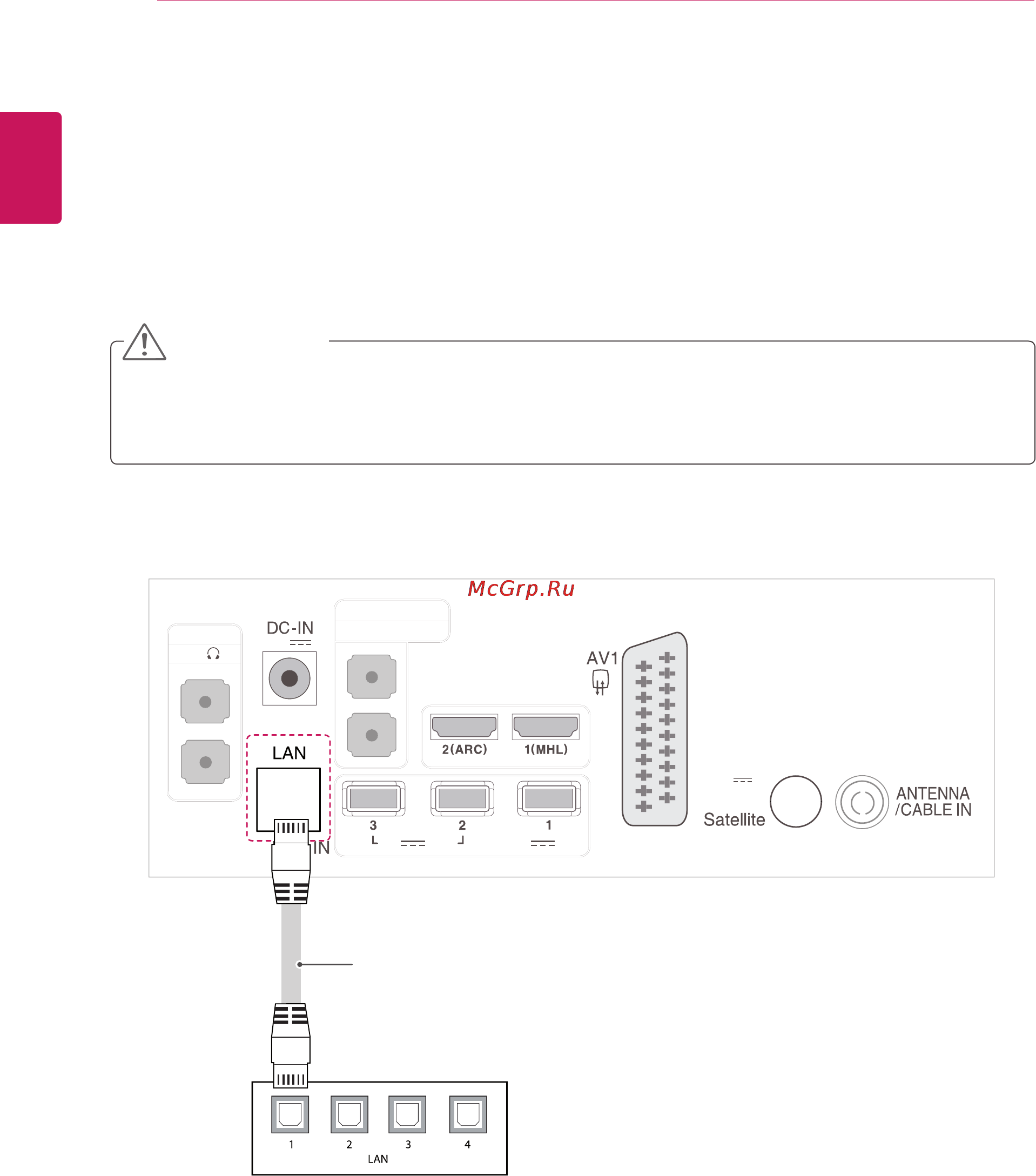 LG 27MT93V-PZ [28/49] Подключение к проводной сети