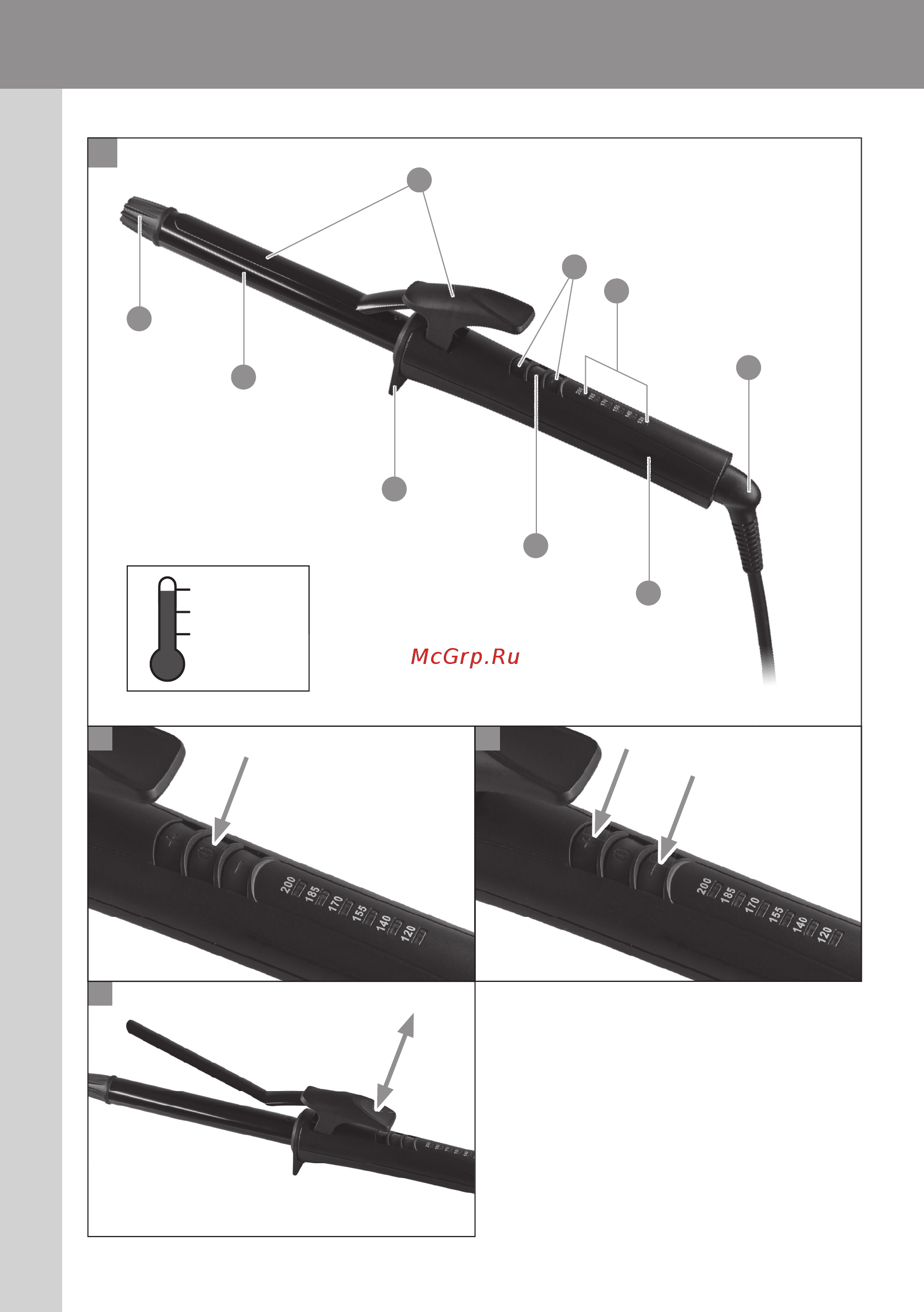 Moser CeraCurl Ø 25 mm Инструкция по эксплуатации онлайн [2/72] 78889