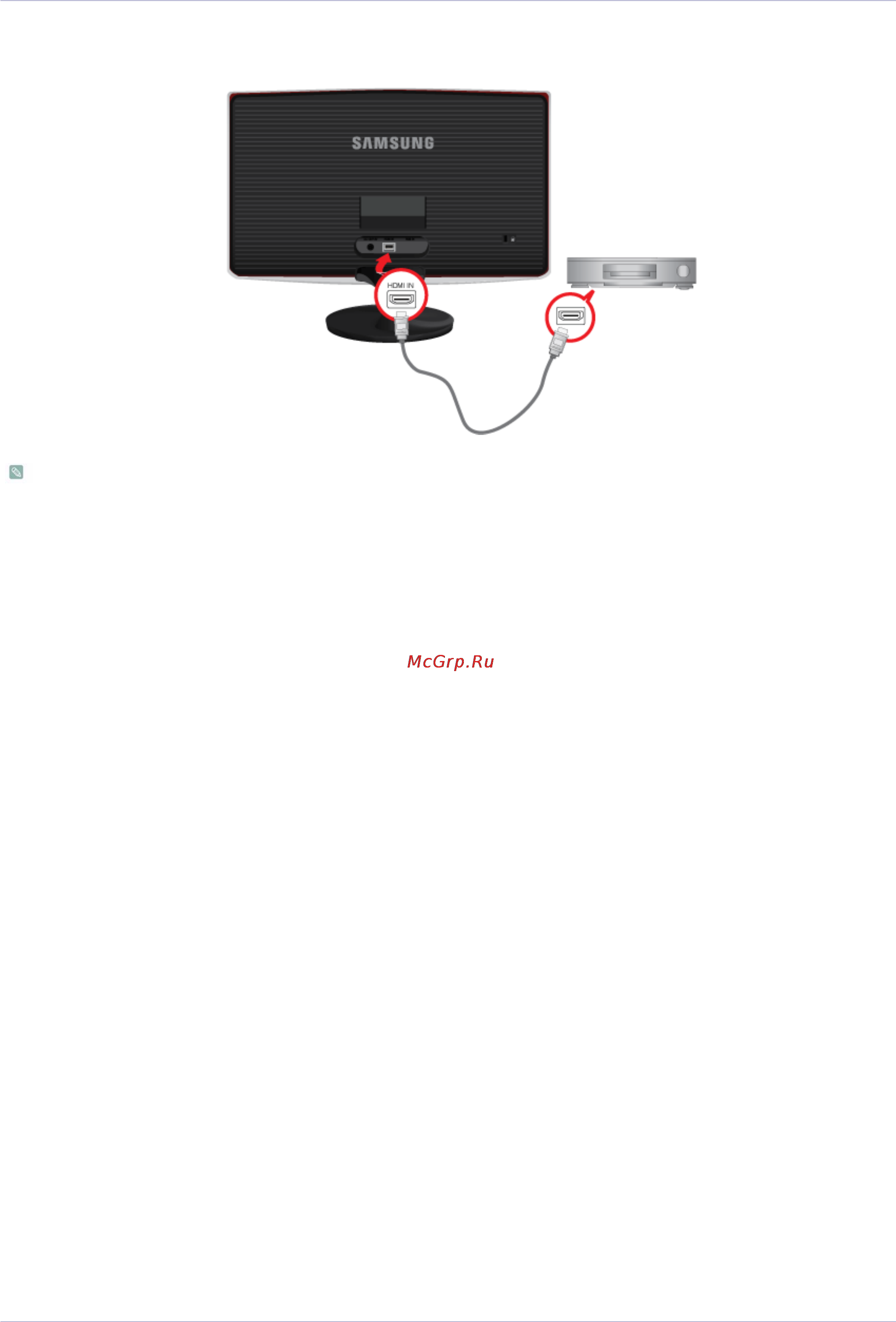 Samsung S23B370H [19/83] 4 подключение кабеля hdmi