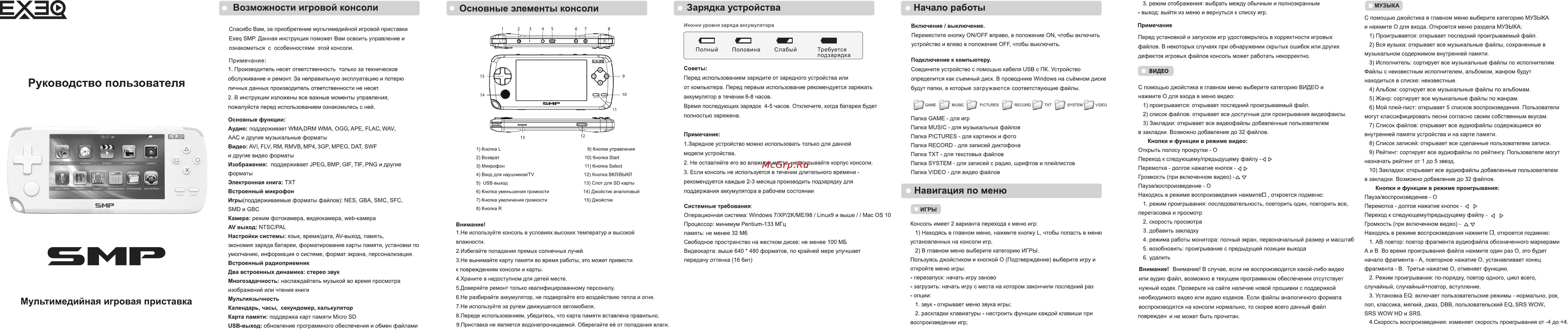 Exeq SMP Инструкция по эксплуатации онлайн