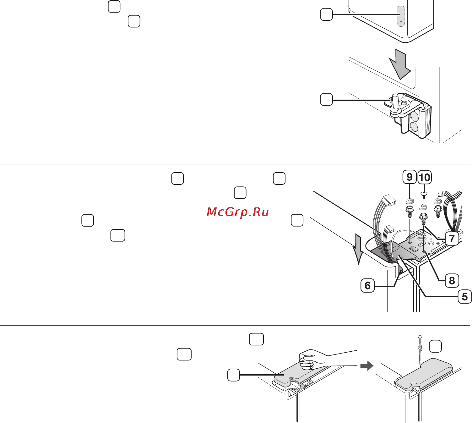 Samsung RSA1SHVB [14/38] Установка дверцы холодильной камеры