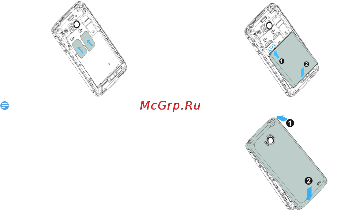 Philips XENIUM W732 [10/46] Вставьте usim или sim карту