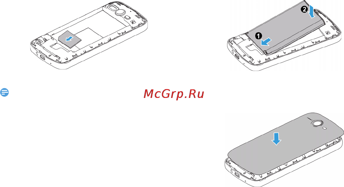 Philips Xenium W336 [10/47] Вставьте sim карту