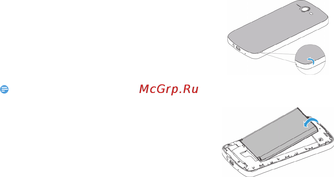 Philips Xenium W336 [9/47] Вставьте sim карту