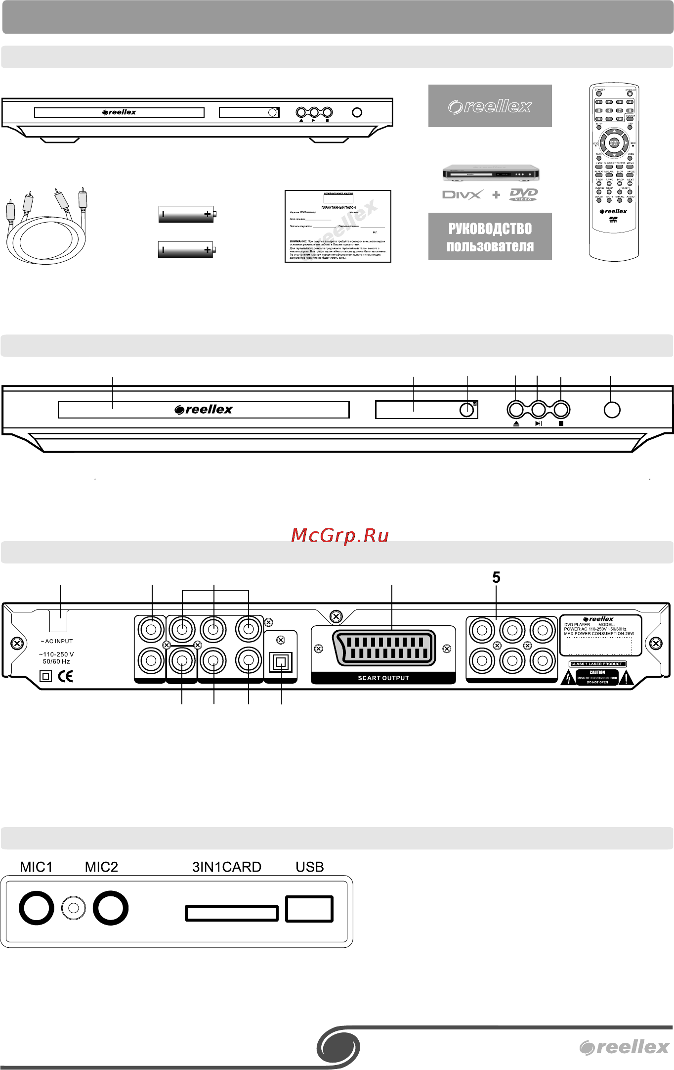 Reellex DL-8035 [5/19] Первое знакомство