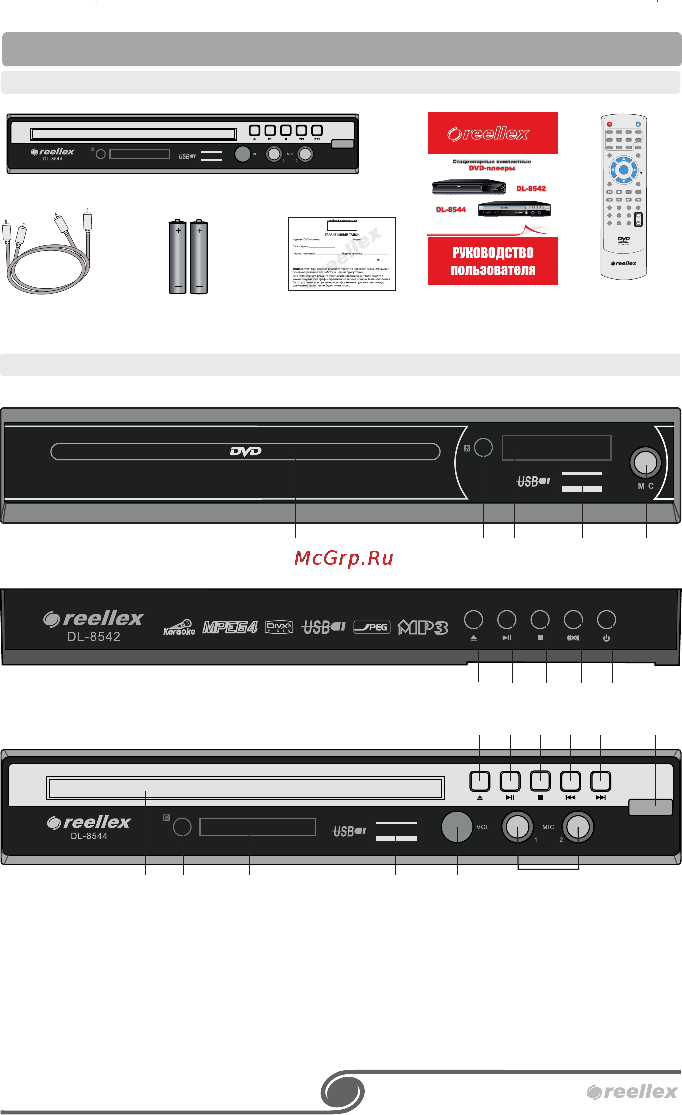 Reellex DL-8544 [5/19] Первое знакомство